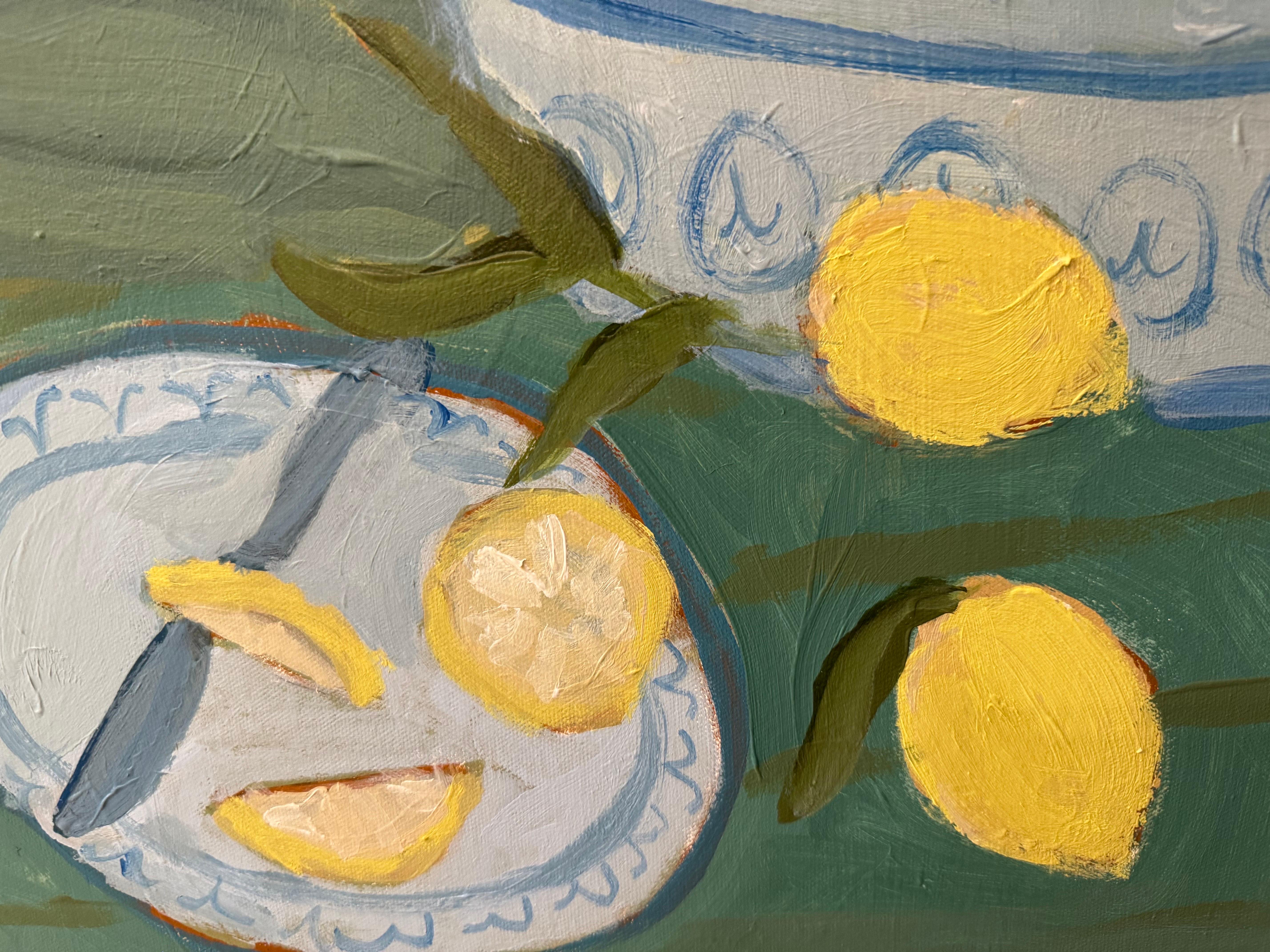 Limoncello by Laura McCarty, Large Square Framed Contemporary Still Life  4
