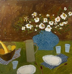 Linger by Laura McCarty, Large Framed Contemporary Still Life, Canvas