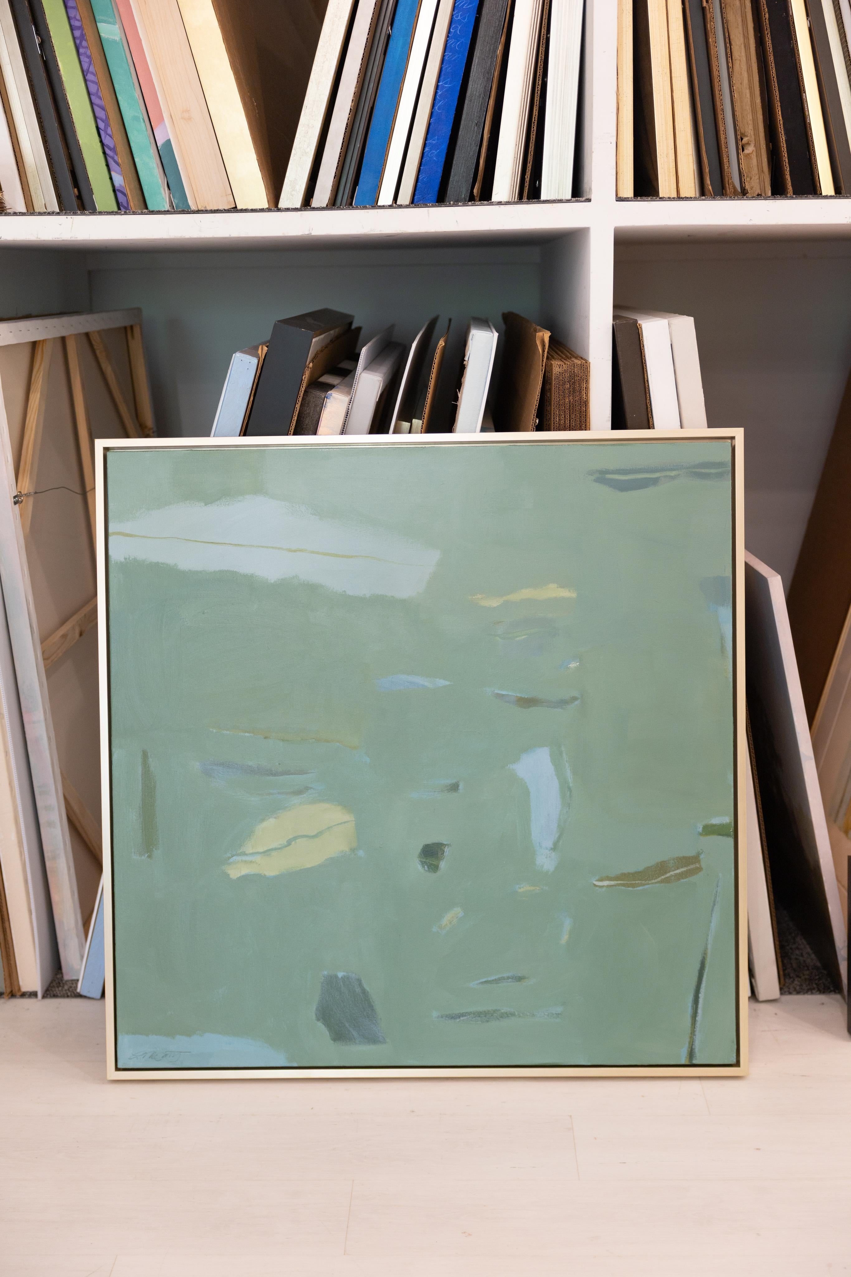Loose Change by Laura McCarty, Large Framed Contemporary Abstract Canvas For Sale 1
