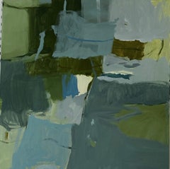 Deux contre trois par Laura McCarty, grande toile abstraite contemporaine encadrée
