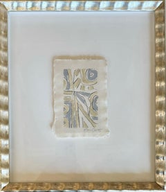Zoned into the Sun I von Laura McCarty, gerahmt Contemporary Abstract in Silver