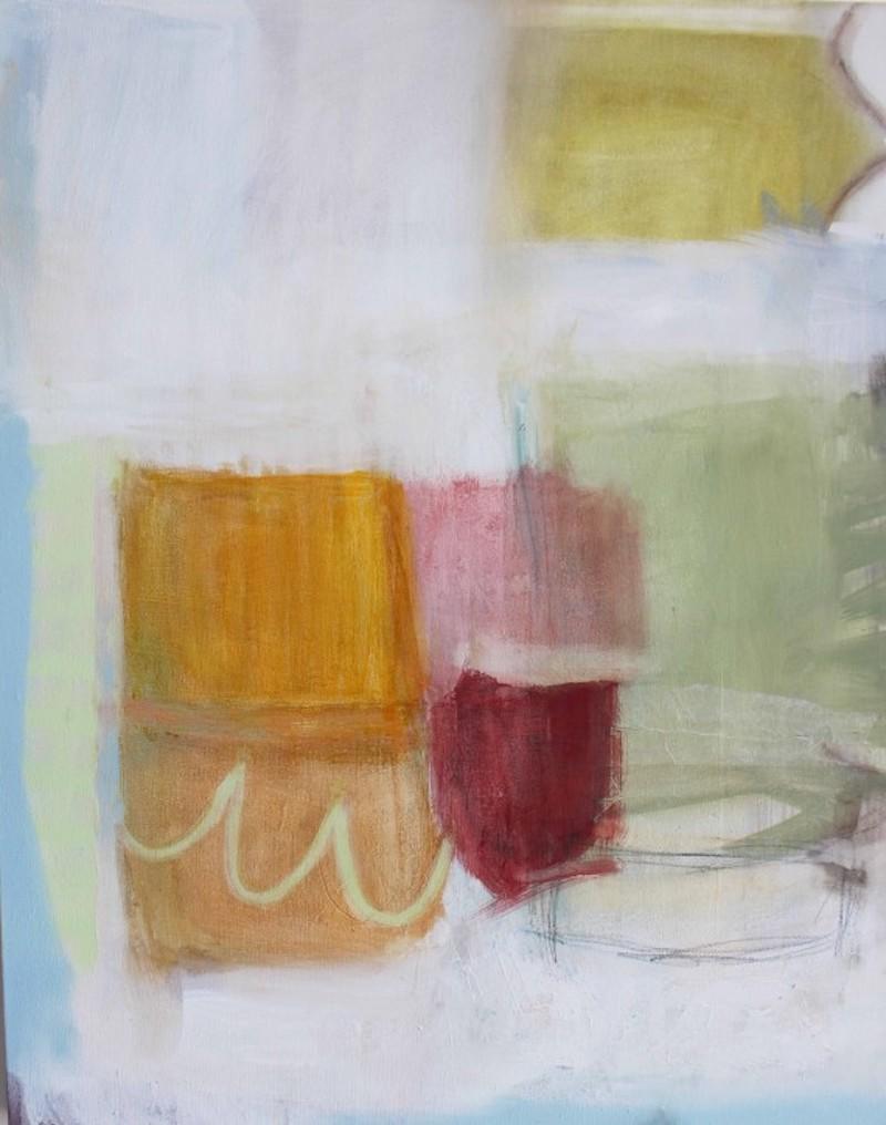 Laura Menzies Landscape Painting - Awakening, original painting, landscape art, abstract art, figurative 