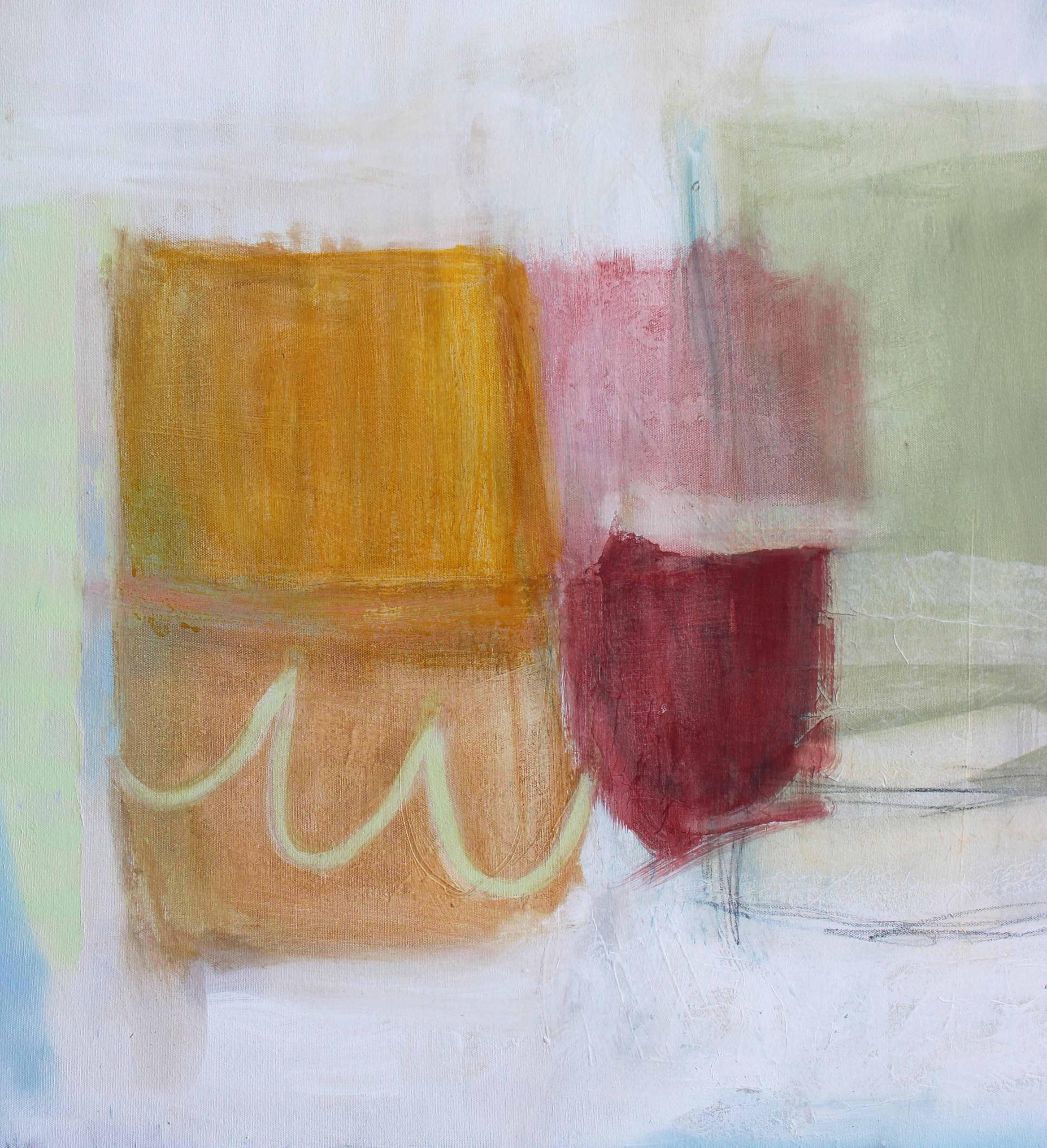 Diptychon „Awakening and In This Moment“, Originalgemälde, Abstrakt im Angebot 1