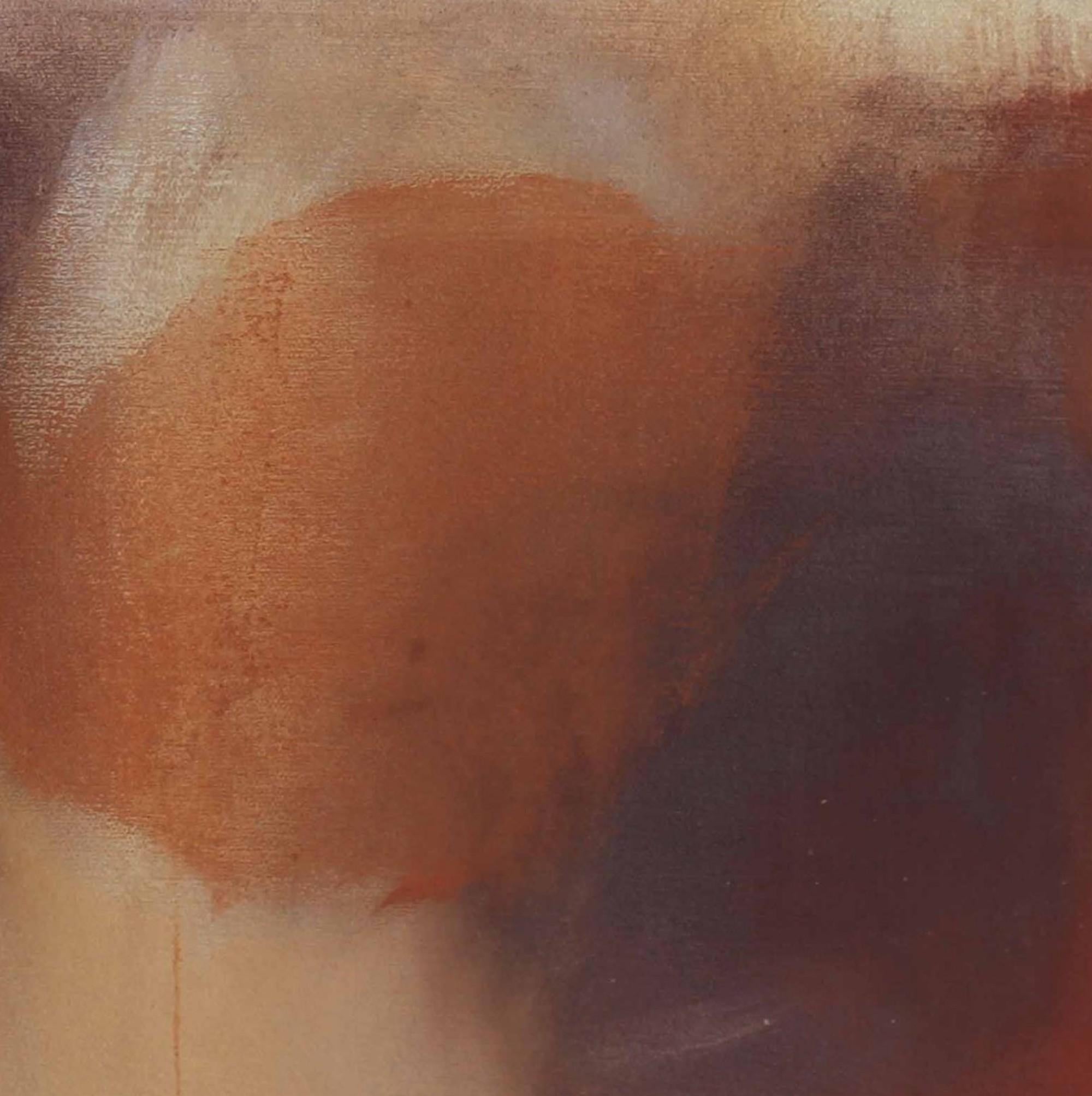 Mareas cambiantes, arte abstracto, arte original, arte de colores otoñales - Abstract Painting Marrón de Laura Menzies