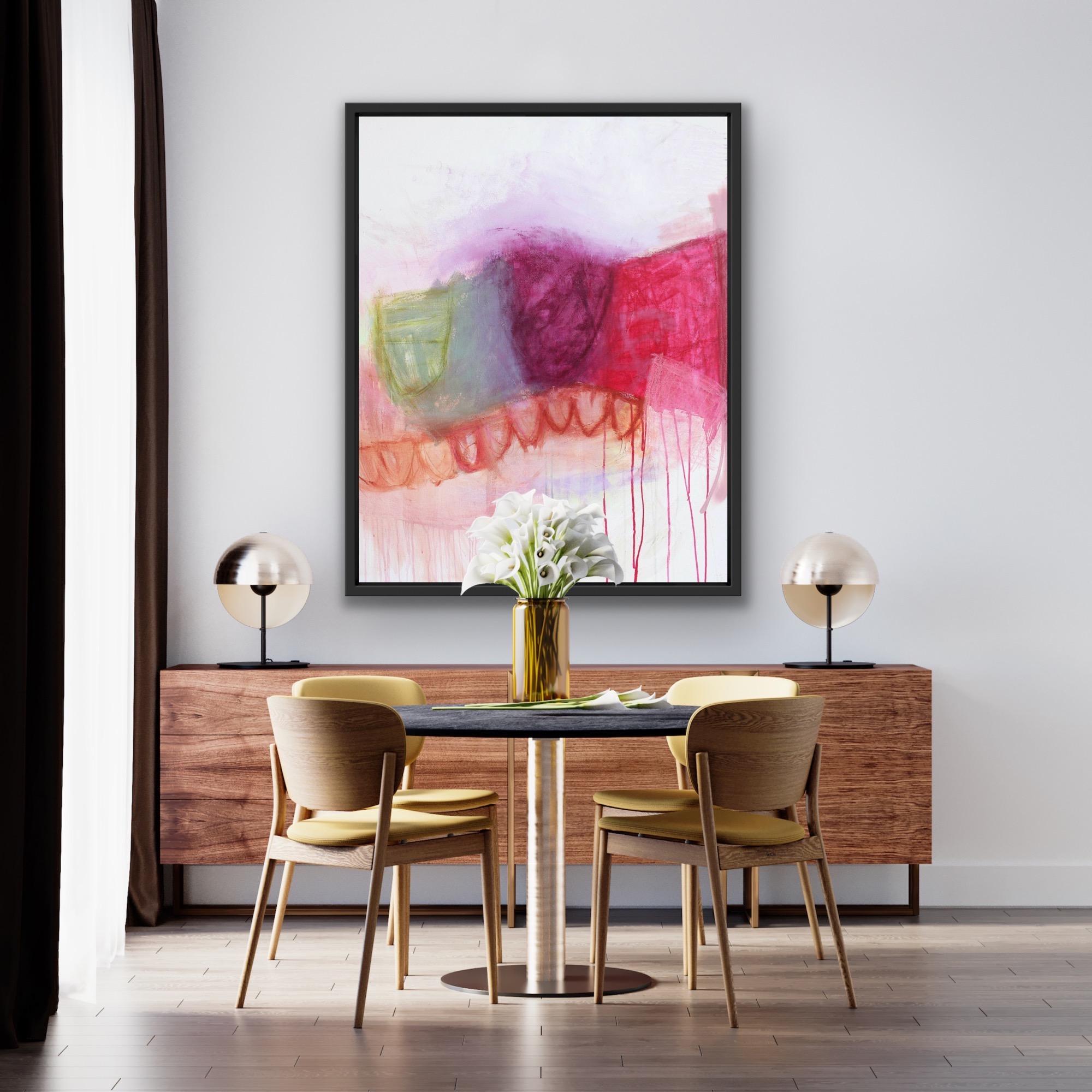The Paths We Choose, Bright Contemporary Abstract Painting, Subtle Statement Art For Sale 2