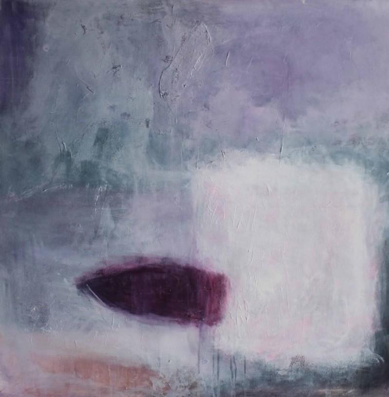 Landscape Painting di Laura Menzies - Tranquillità. quadro originale, arte astratta, pittura di paesaggio, paesaggio marino