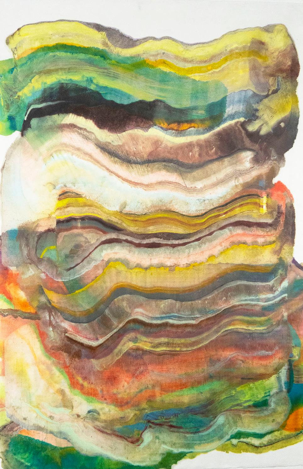 Laura Moriarty Abstract Painting - Talking to Rocks 16