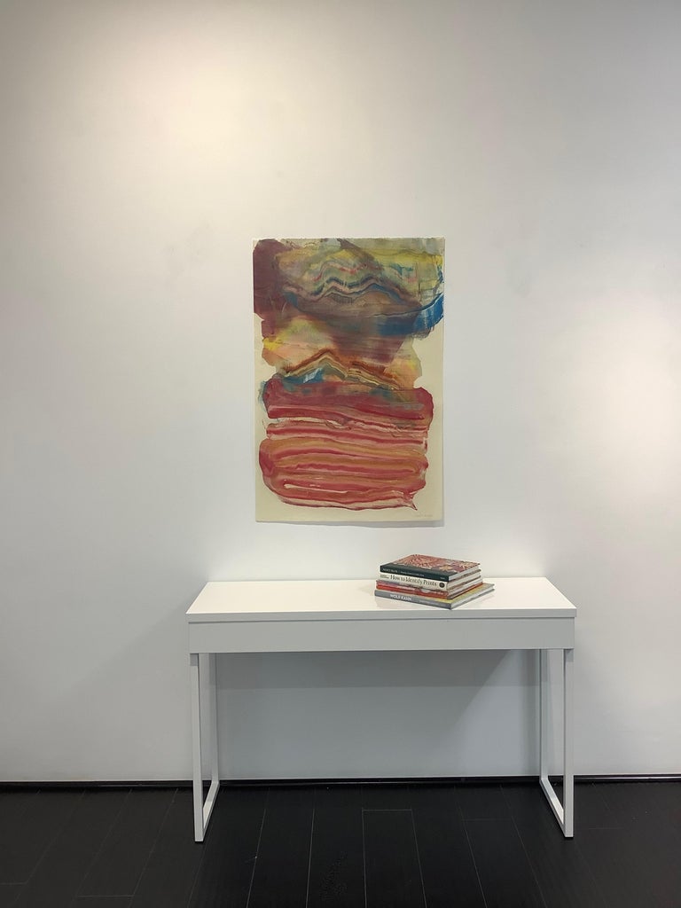 Laura Moriarty Conquering The Stars Abstract Encaustic Monotype