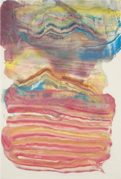 Conquering the Stars - Contemporary Abstract Geological Encaustic Monotype, 2017