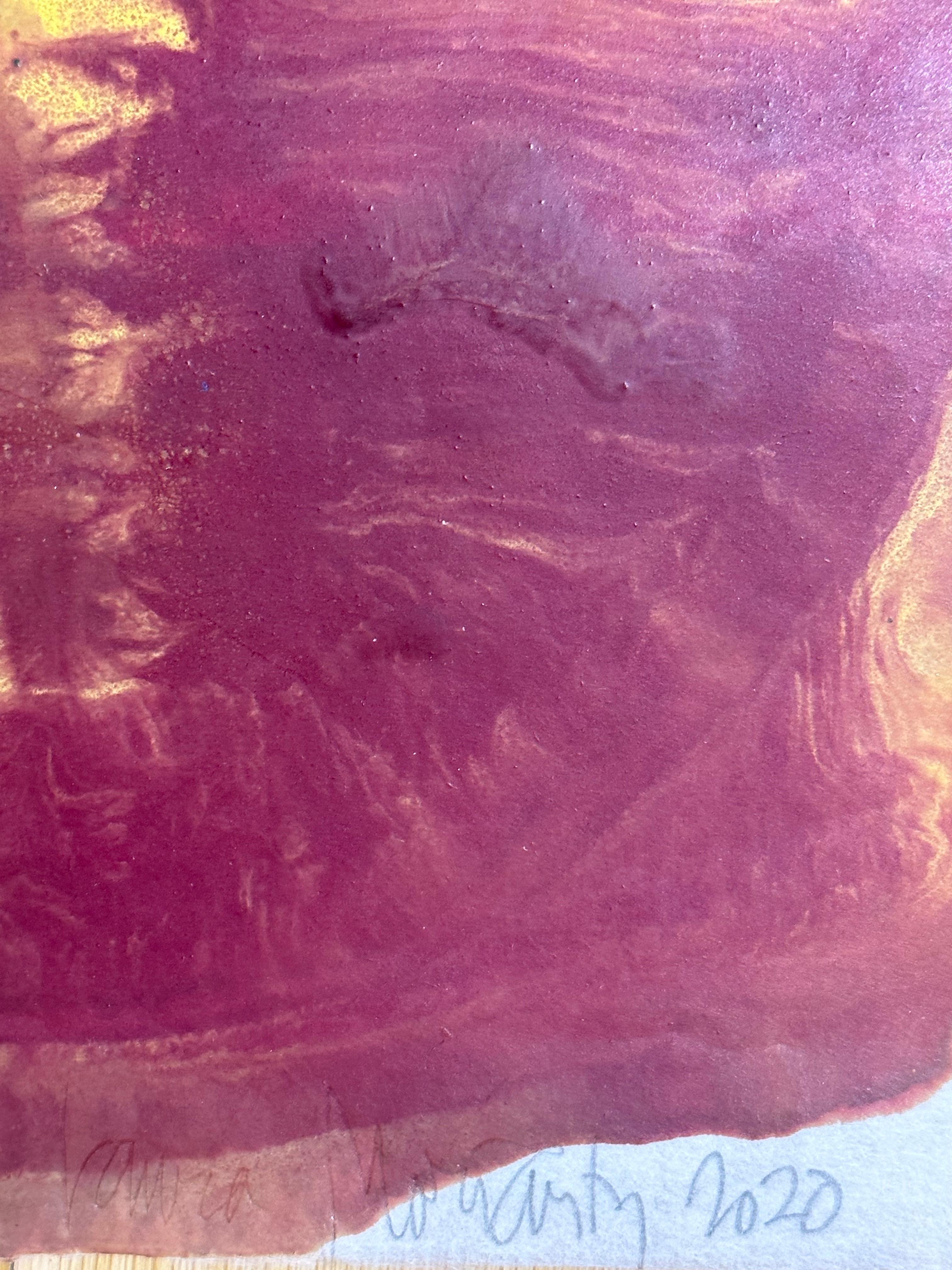 Ex Uno Plura Siete - Monotipo Encáustico Geológico Abstracto Contemporáneo, 2020 en venta 8