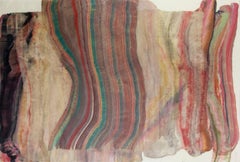 Fundación 12 - Monotipo encáustico geológico Rojo Borgoña Beige Verde, 2017