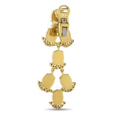 Laura Munder, orecchini pendenti in oro giallo 18 carati con diamanti e corallo da 1,35 carati