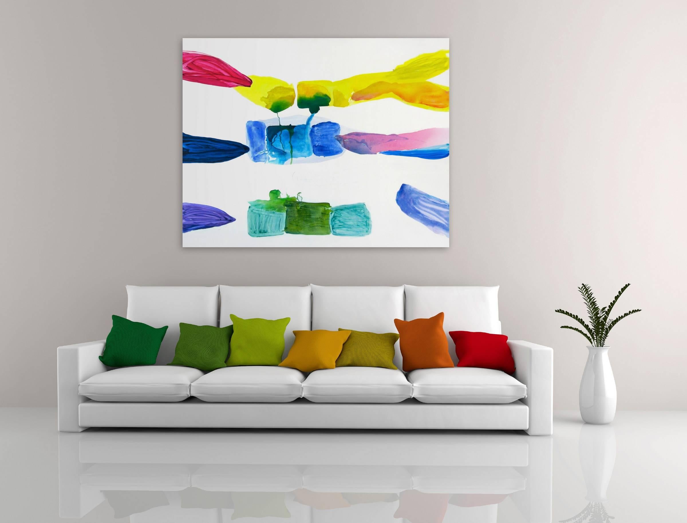 Bonbon (dipinto dell'Espressionismo astratto) - Painting di Laura Newman