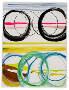 Circles And Lines (peinture abstraite)