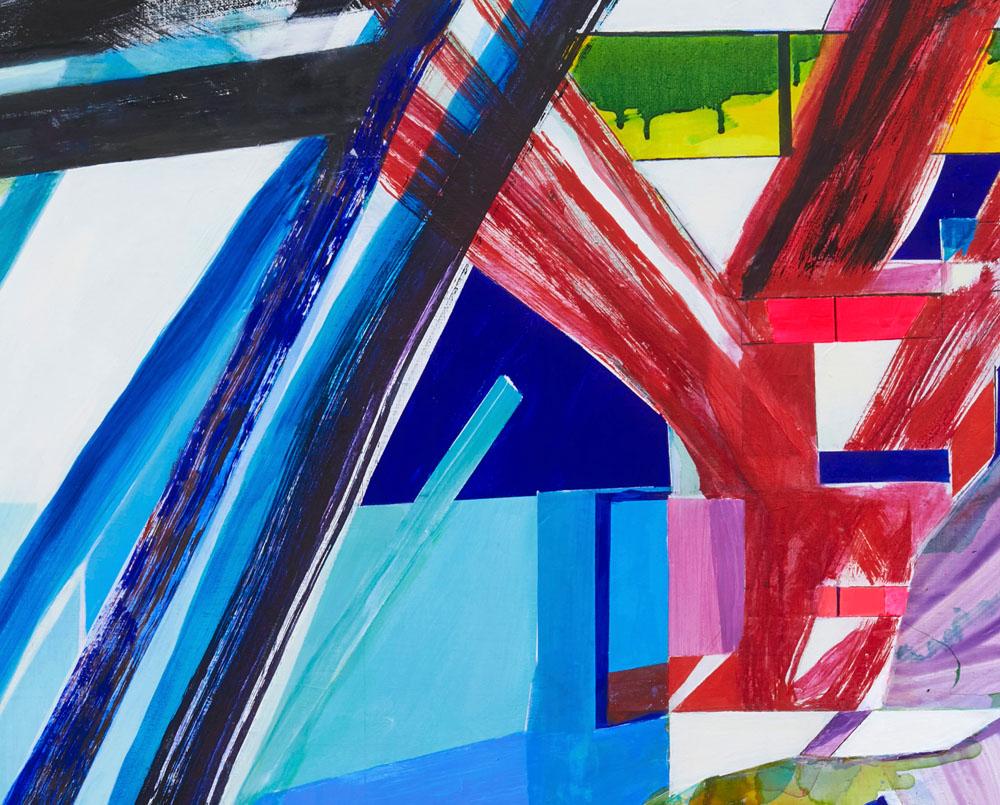 Interni (Pittura astratta) - Painting Astratto di Laura Newman