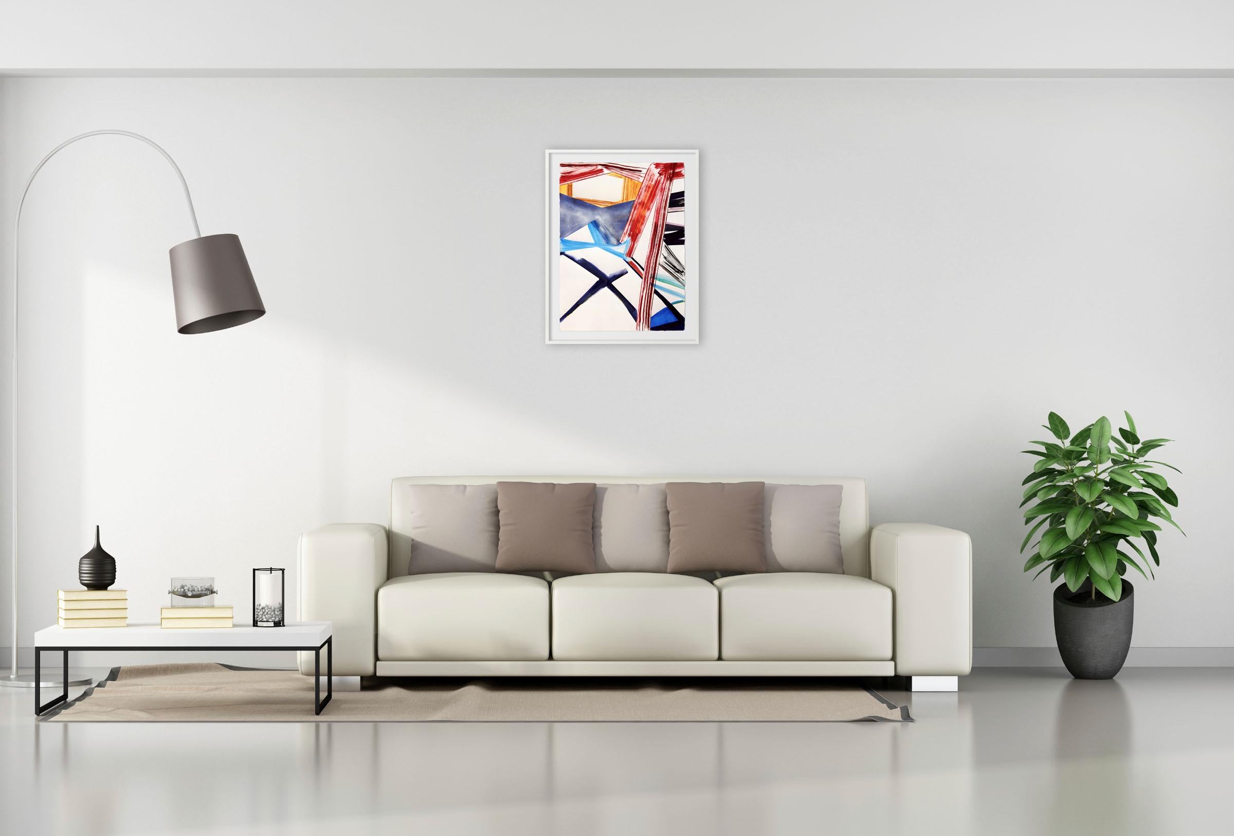 Jette (Pittura astratta) - Painting di Laura Newman