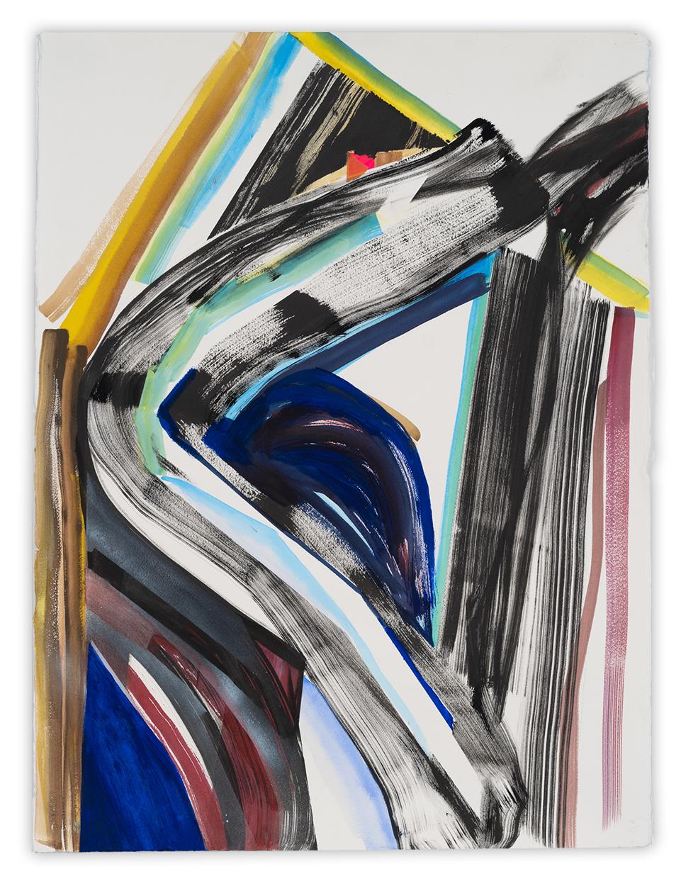 Laura Newman Abstract Drawing - Slide (Abstract painting)