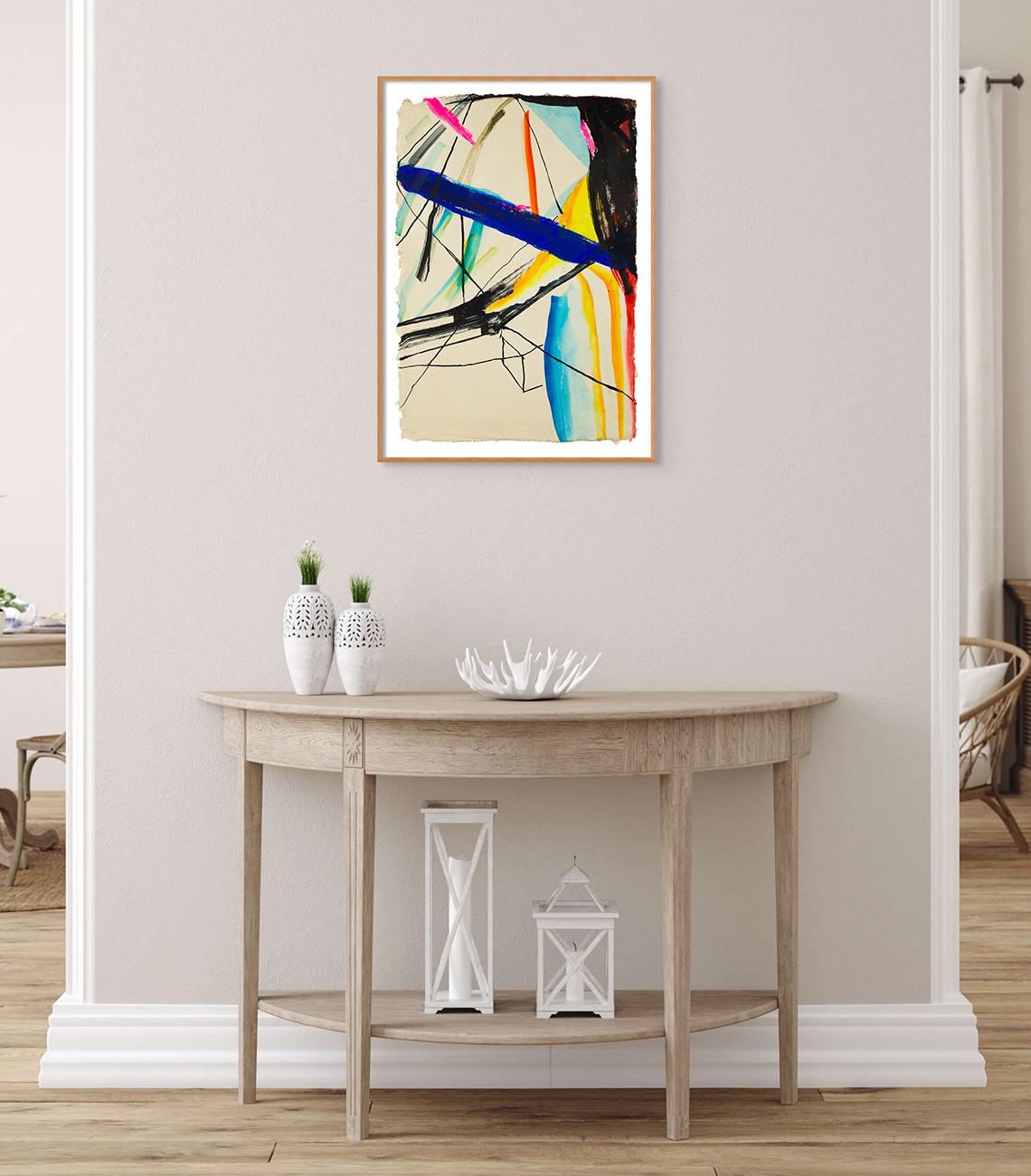 Trapeze (Abstract painting) - Art by Laura Newman