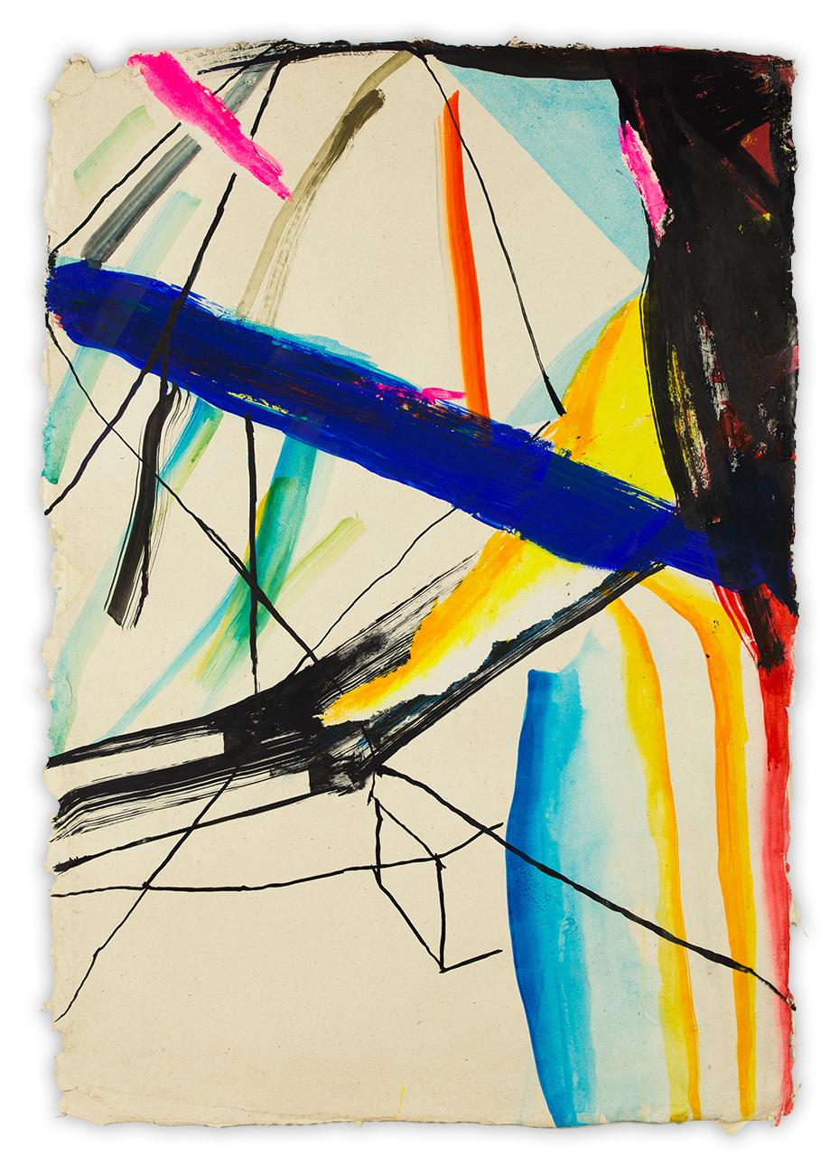 Laura Newman Abstract Drawing - Trapeze (Abstract painting)