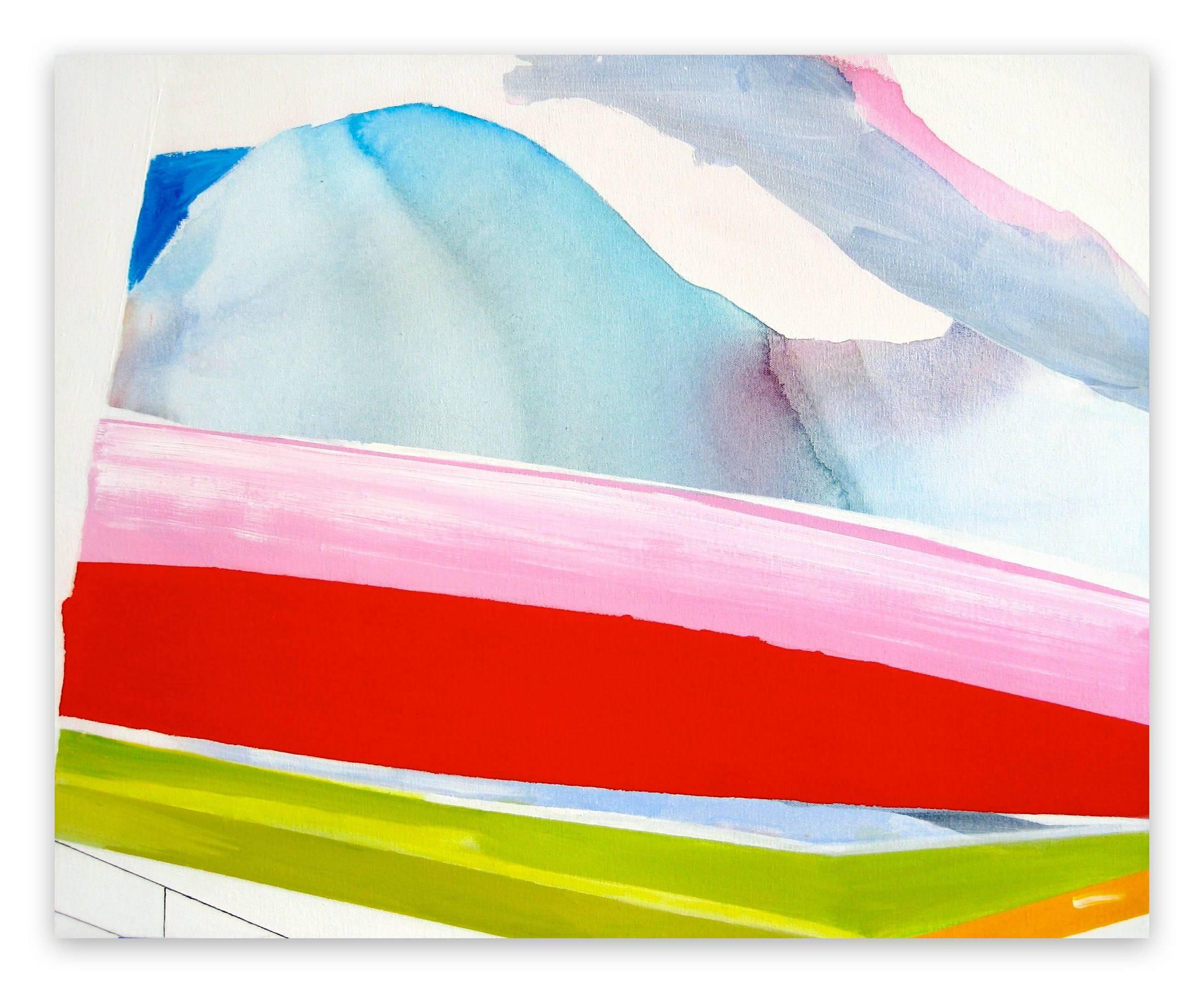 Laura Newman Abstract Painting – Betrachtungsplattform (Gemälde des abstrakten Expressionismus)