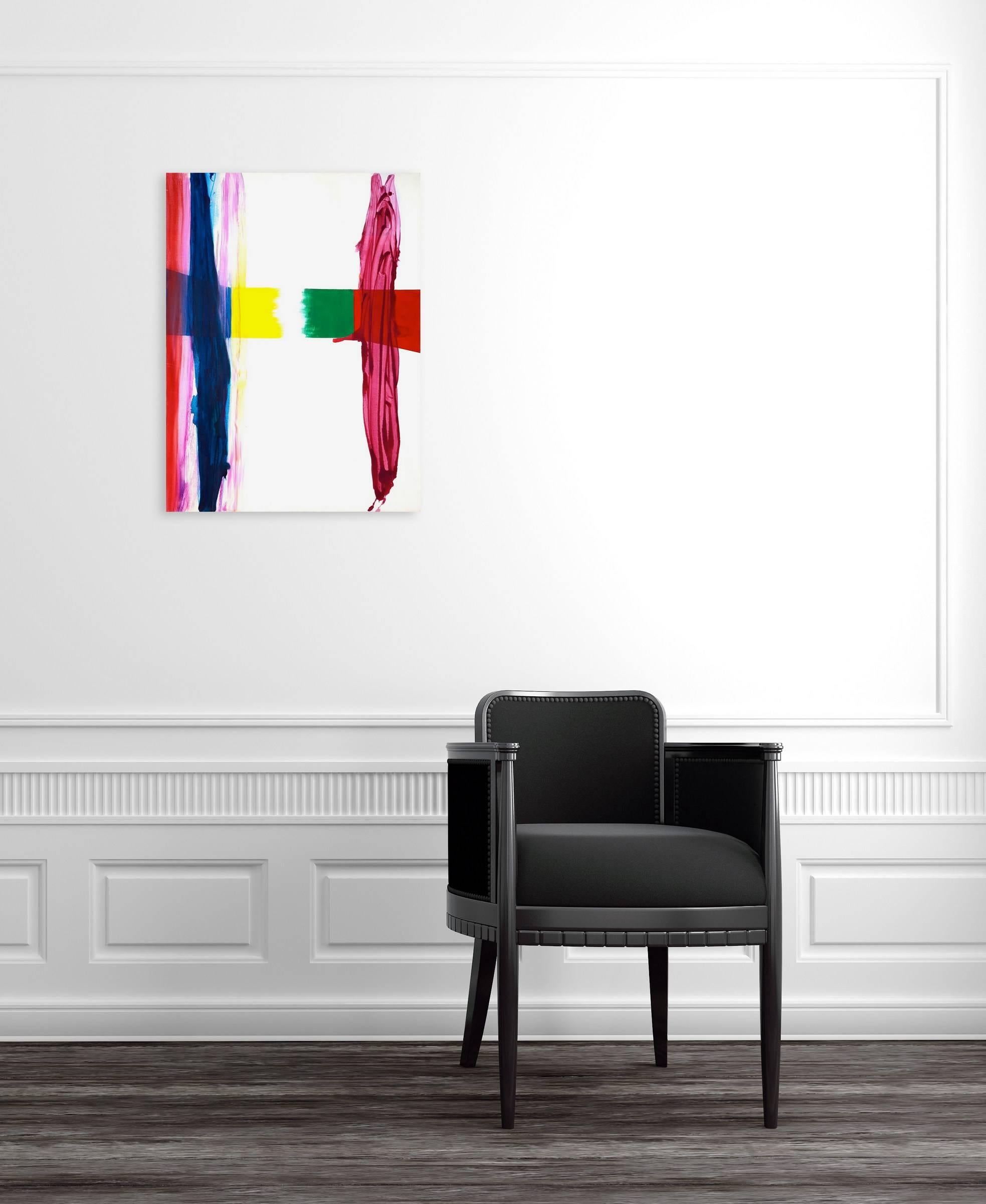 Luz blanca (pintura del Expresionismo Abstracto) - Painting de Laura Newman