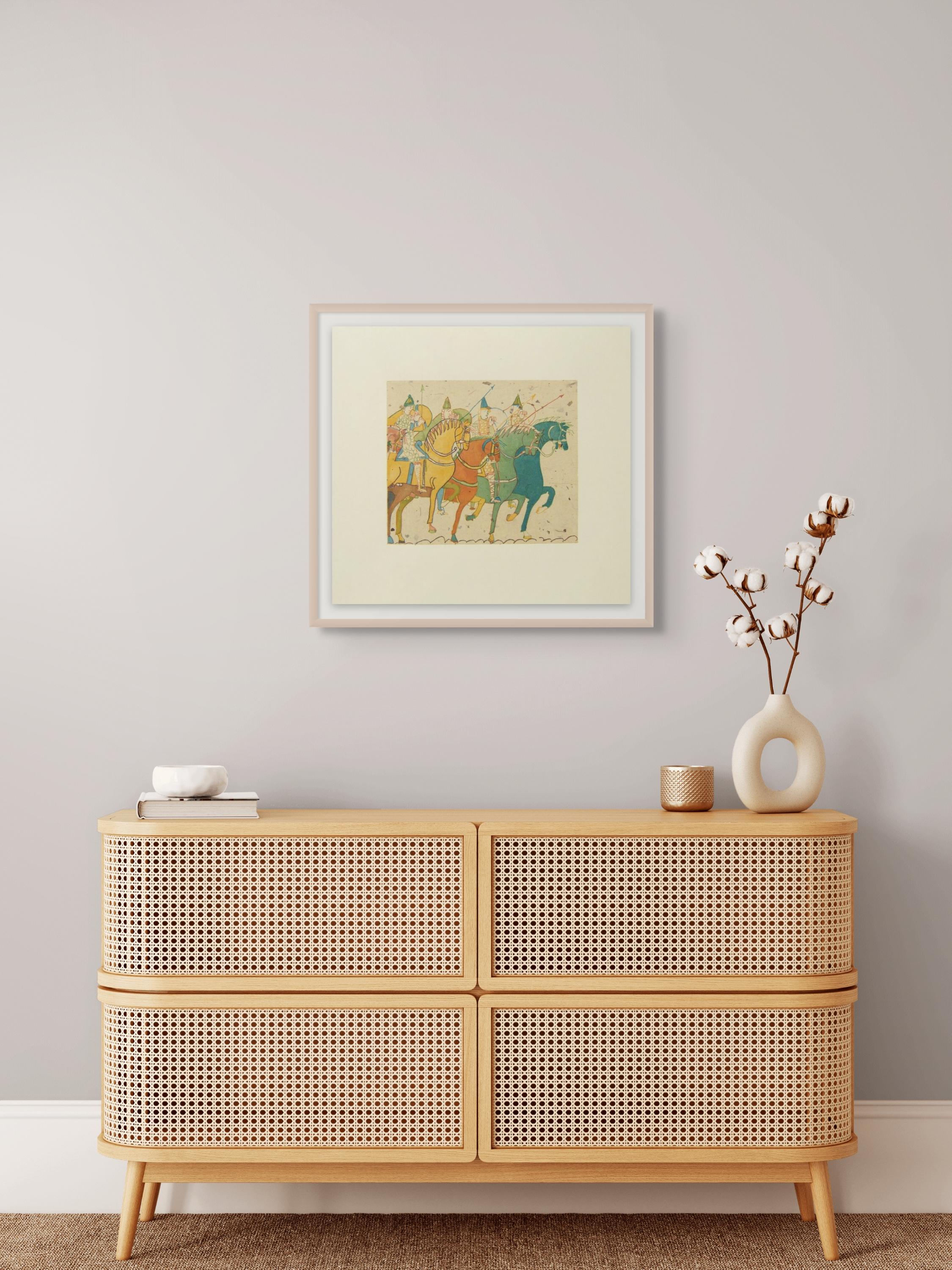 Untitled (Horses) - Contemporary Print by Laura Owens