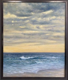 Marble Sky, original 36x30 contemporary impressionist marine landscape