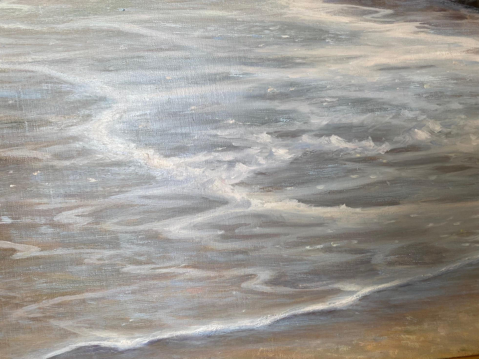 Sea Lace, original impressionist marine landscape For Sale 1