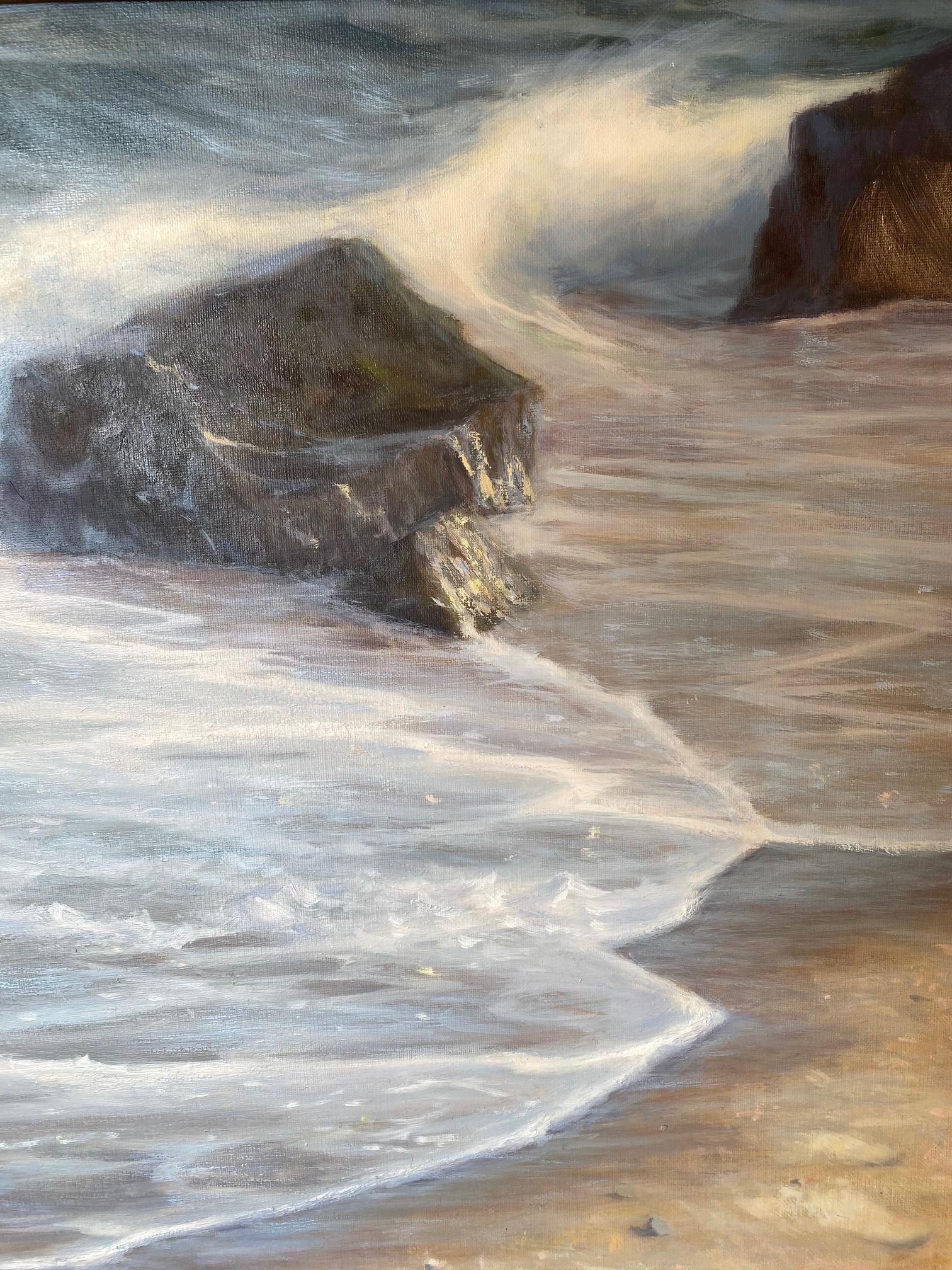 Sea Lace, original impressionist marine landscape For Sale 2