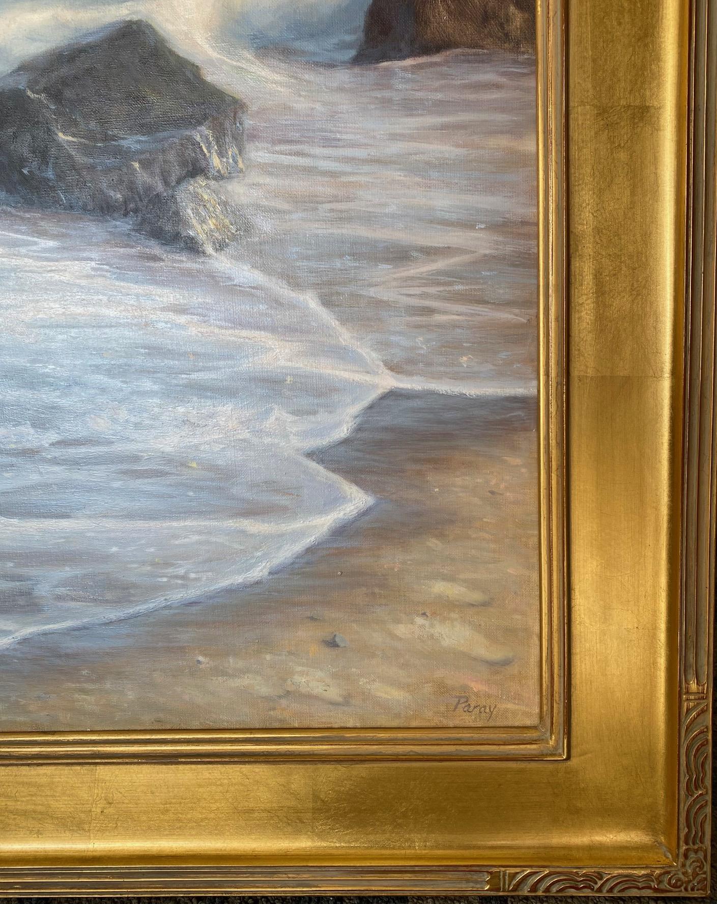 Sea Lace, original impressionist marine landscape For Sale 3