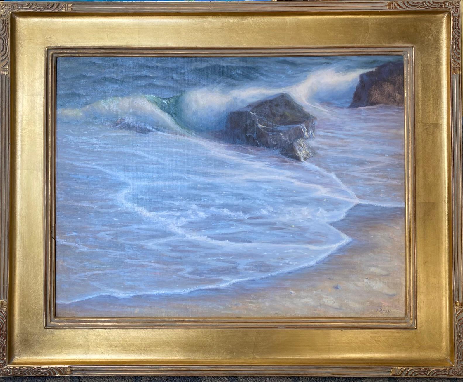 Laura Paray Landscape Painting - Sea Lace, original impressionist marine landscape