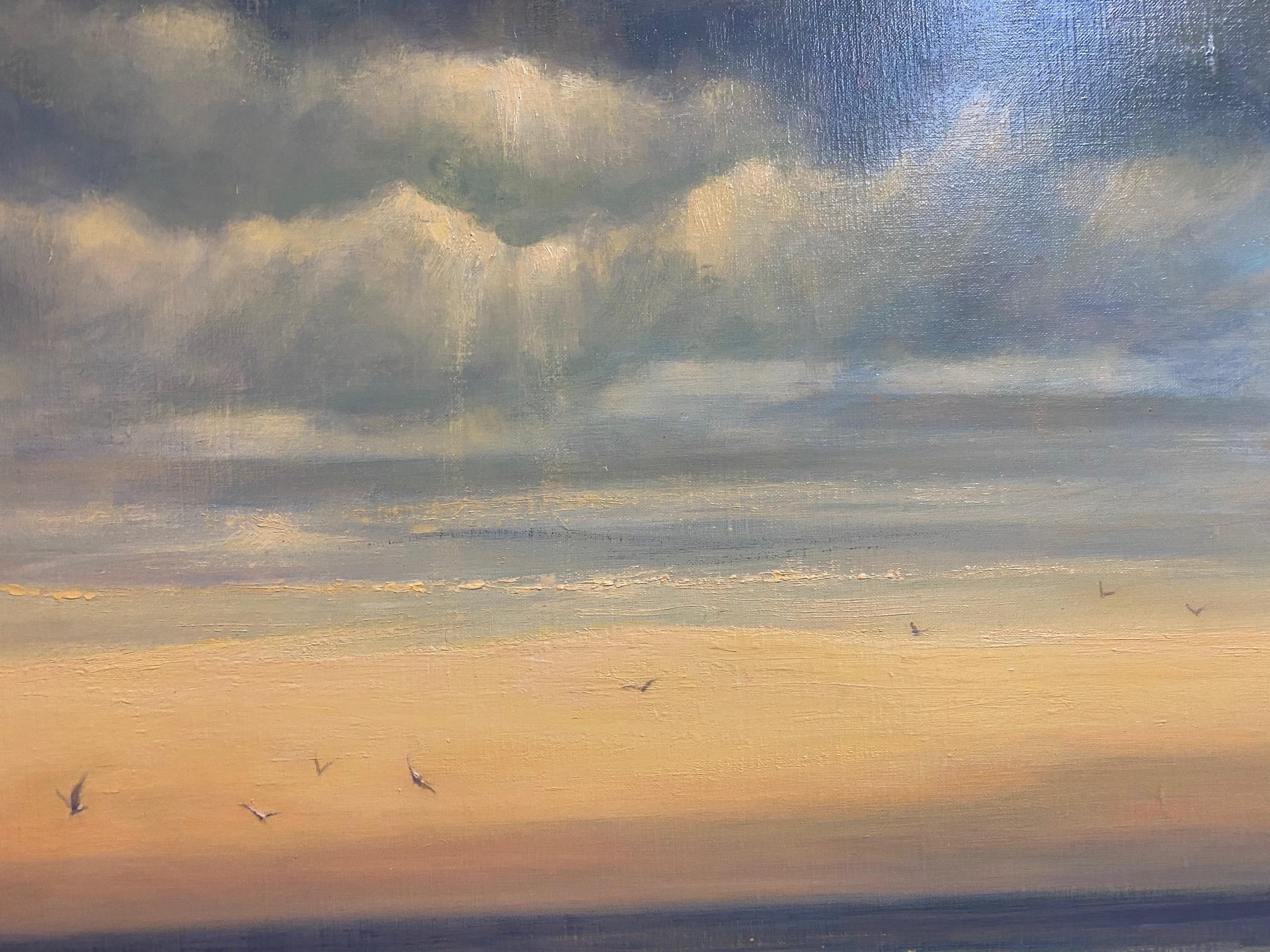 Sun Streaming, 24x30 original impressionist marine landscape For Sale 2