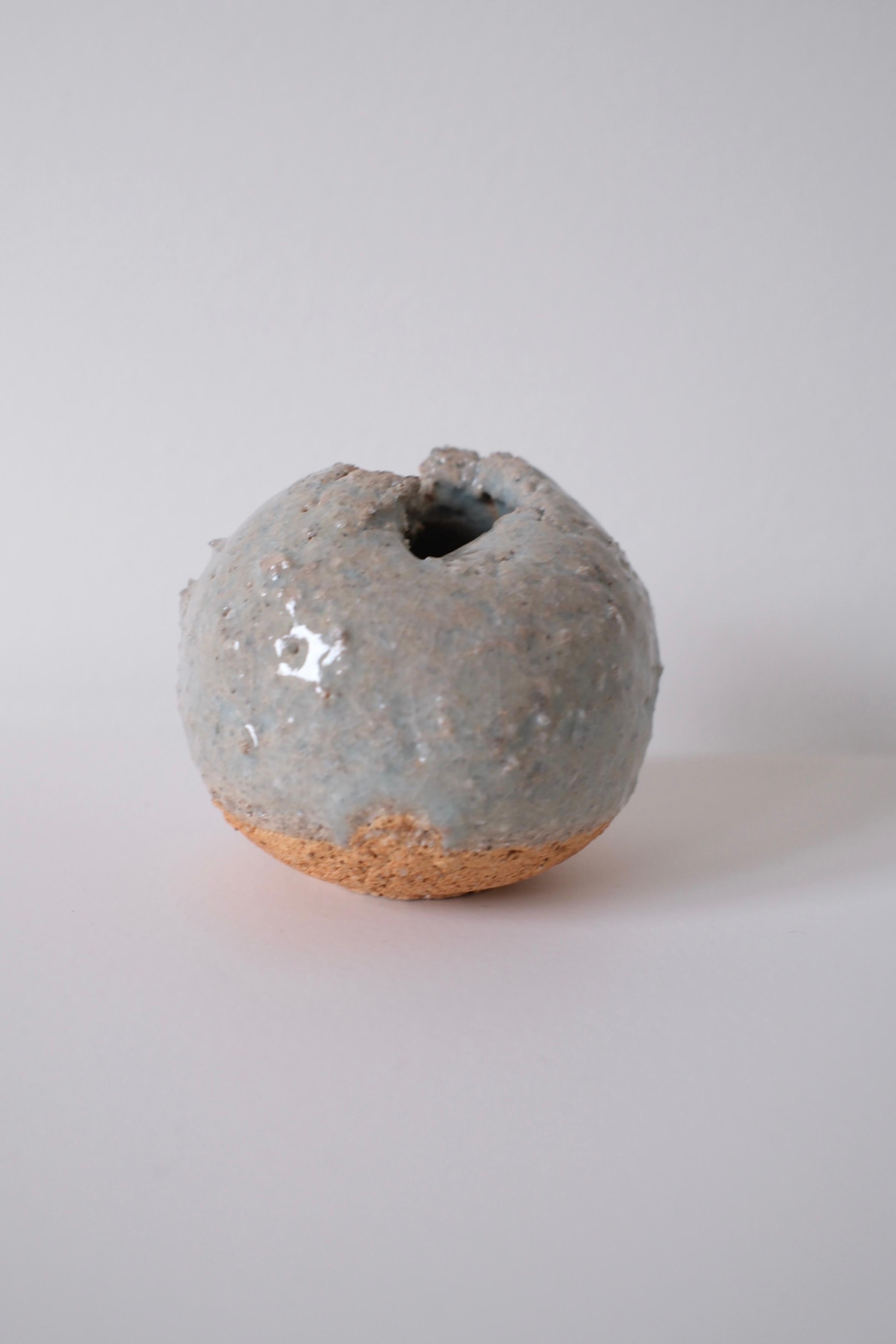 Miniature Ceramic Sculpture with Smooth Surface, Laura Pasquino - 'Celadon 2' For Sale 1