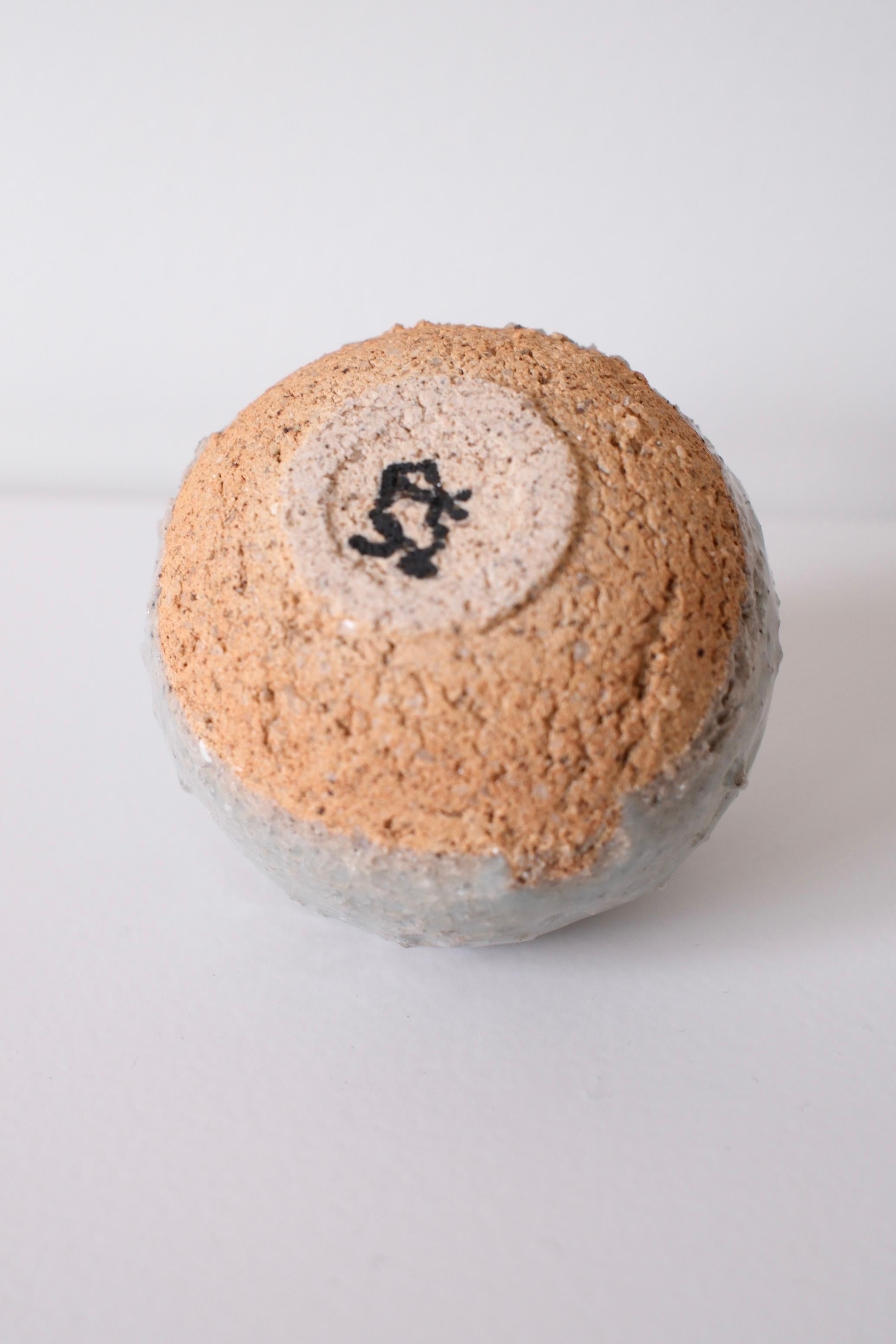 Miniature Ceramic Sculpture with Smooth Surface, Laura Pasquino - 'Celadon 2' For Sale 3