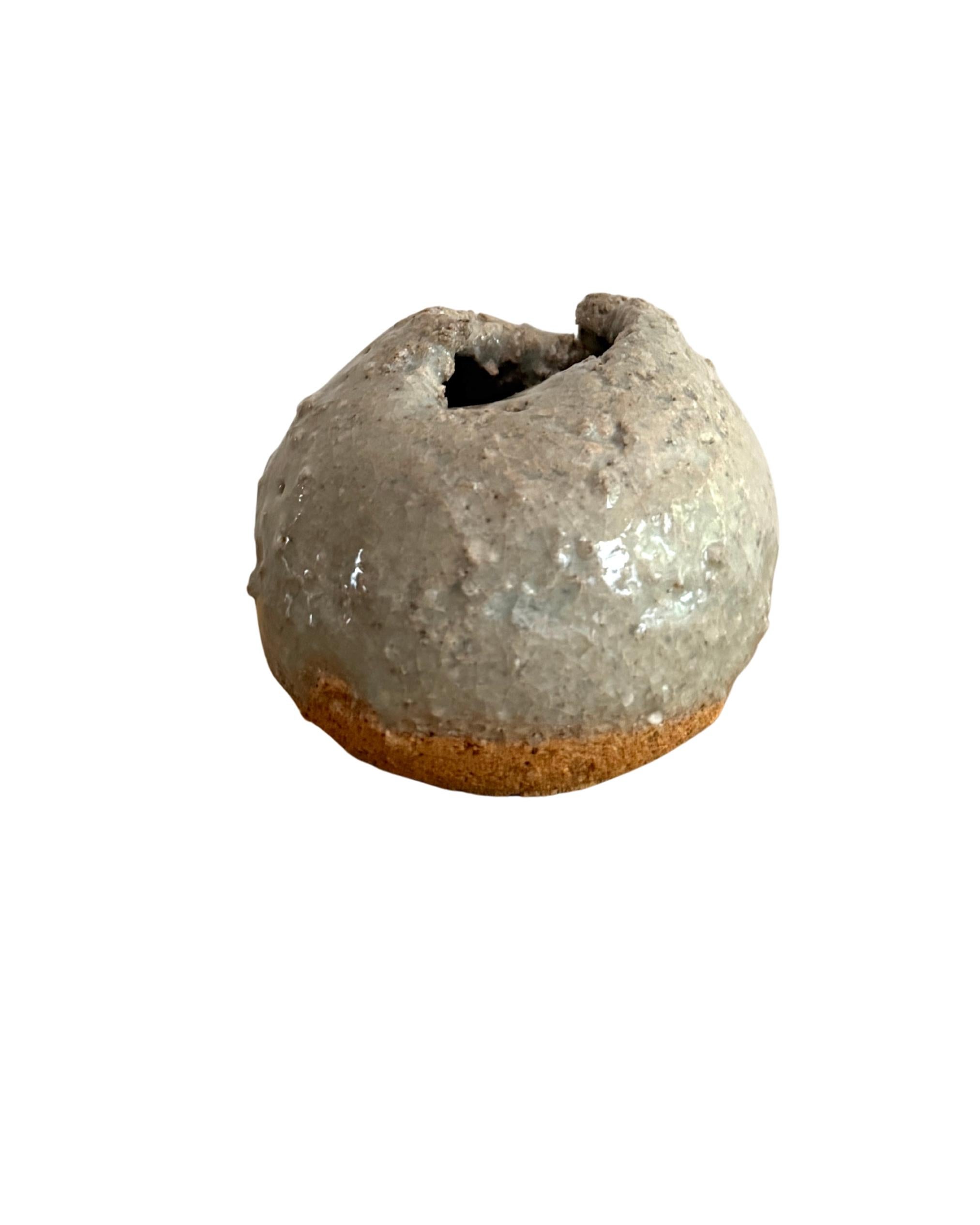 Miniature Ceramic Sculpture with Smooth Surface, Laura Pasquino - 'Celadon 2'