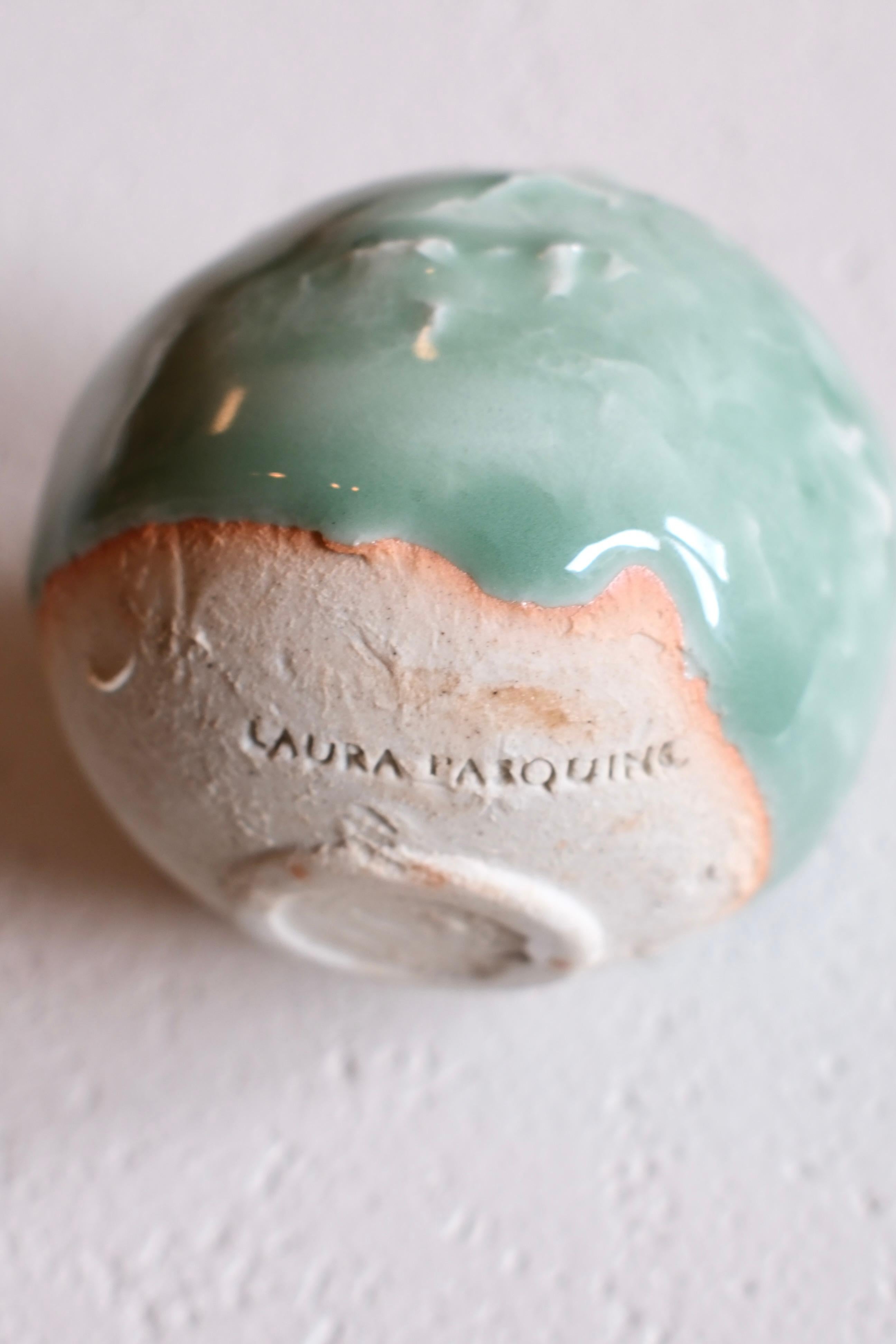 Sculpture miniature en céramique à surface lisse, Laura Pasquino - 