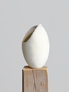 White Ceramic Sculpture with Texture, 2025 - 'Milk Jug'