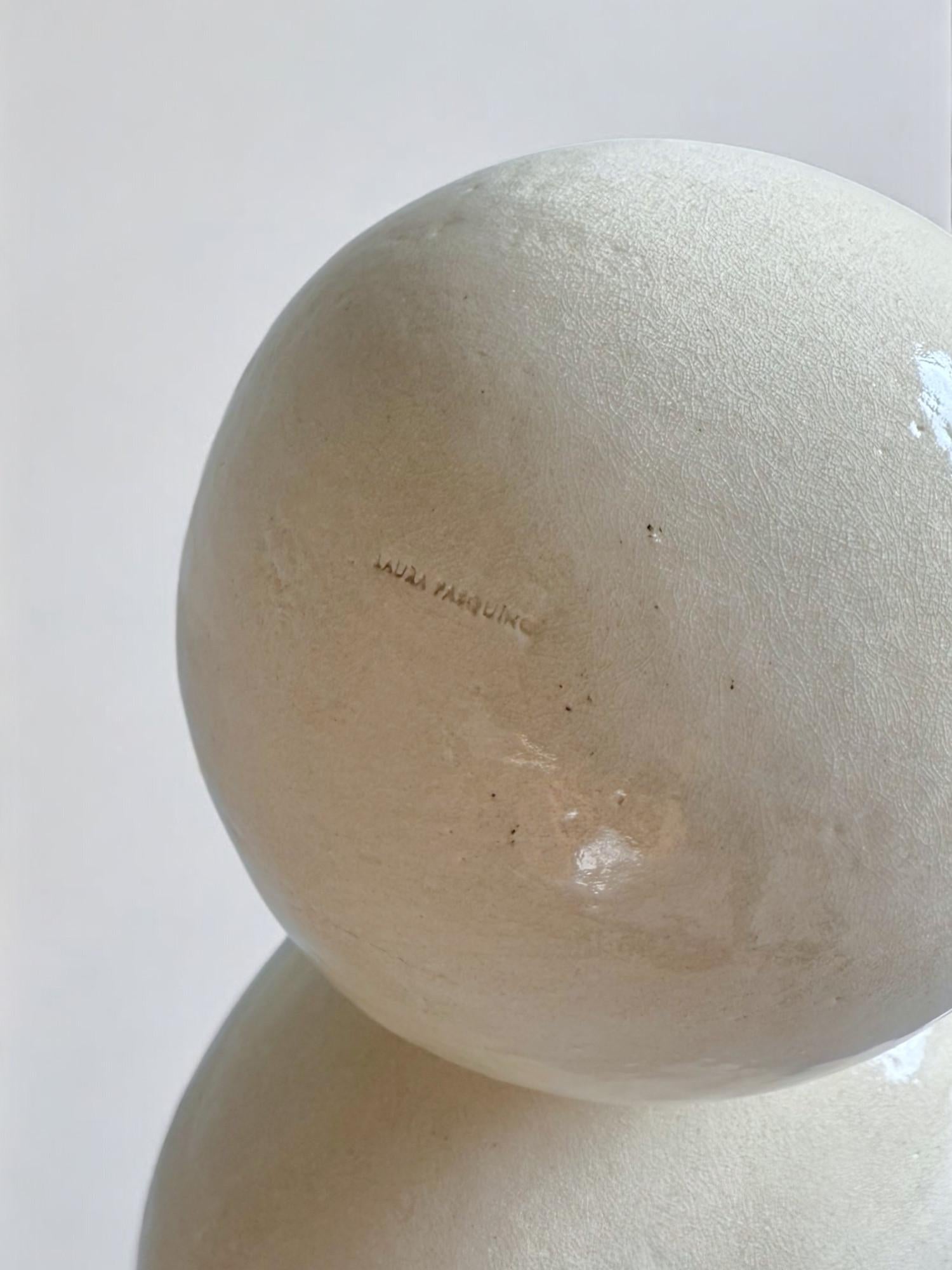 Totemic White Ceramic Sculptures — Contemporary European Artist, Laura Pasquino For Sale 19