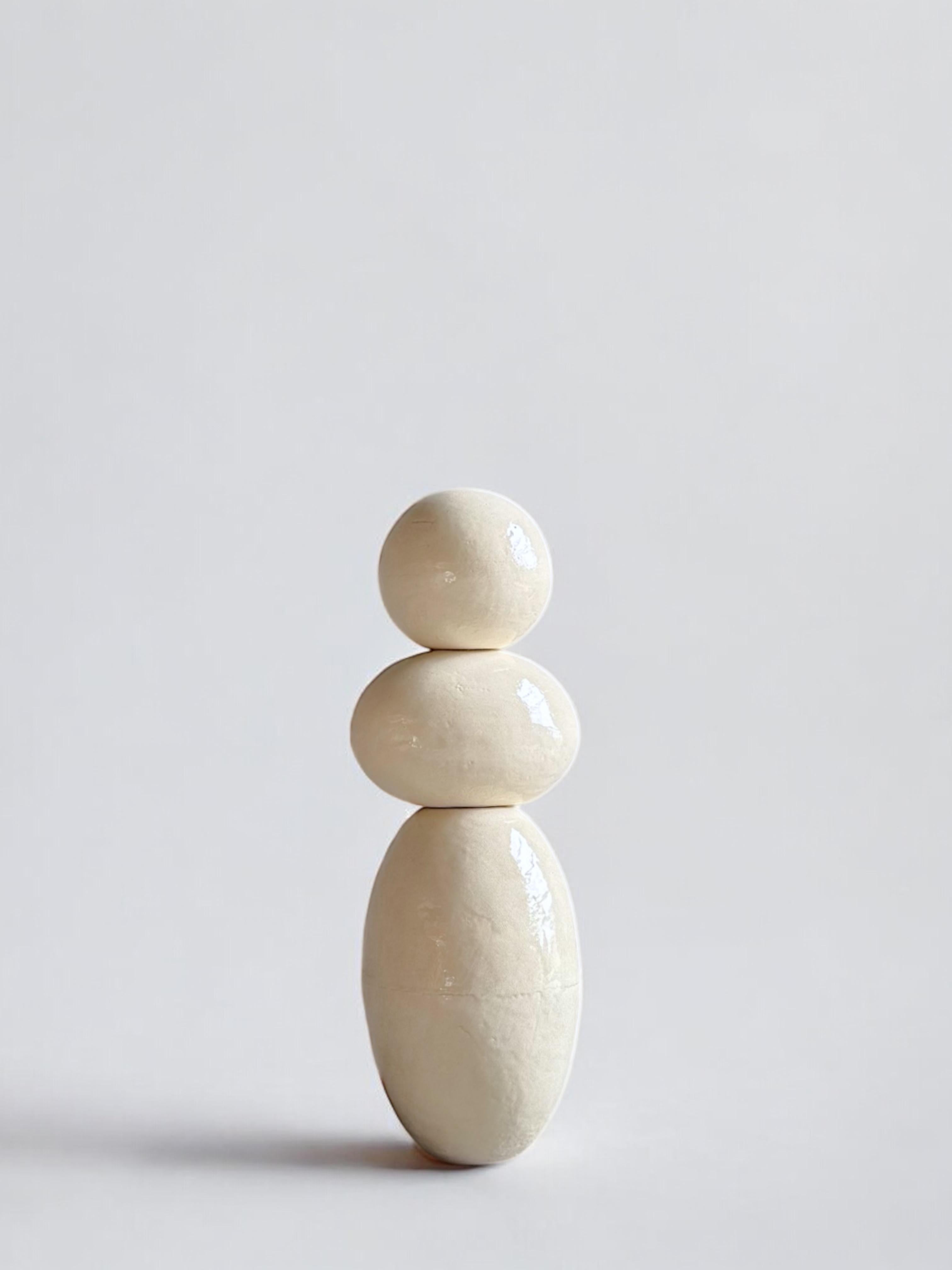 Totemic White Ceramic Sculptures — Contemporary European Artist, Laura Pasquino For Sale 3