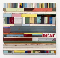 Deal Breaker by Laura Petrovich Cheney Obra de arte geométrica contemporánea en madera