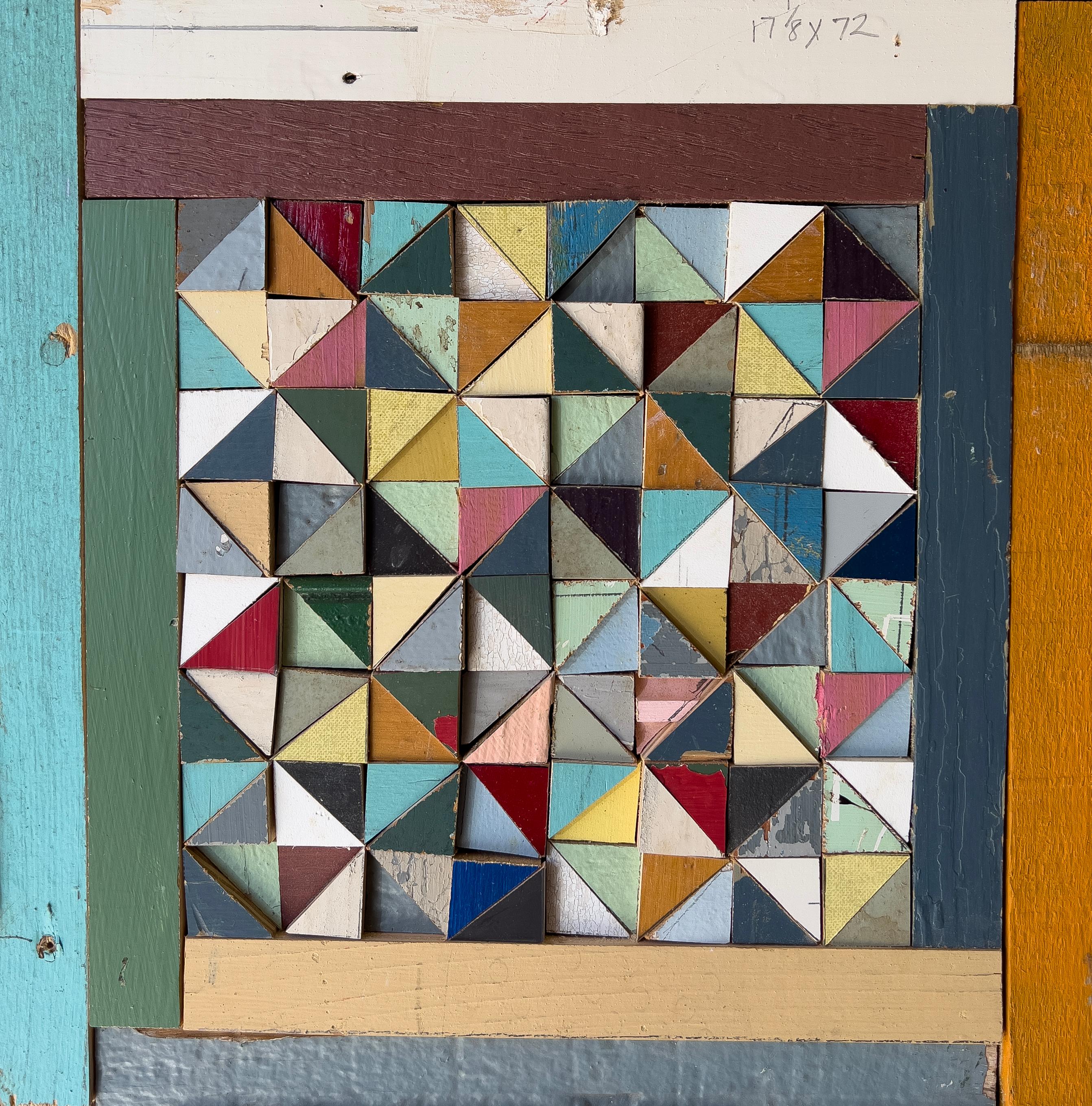Equational by Laura Petrovich Cheney Contemporary Geometric Wood Artwork - Mixed Media Art by Laura Petrovich-Cheney