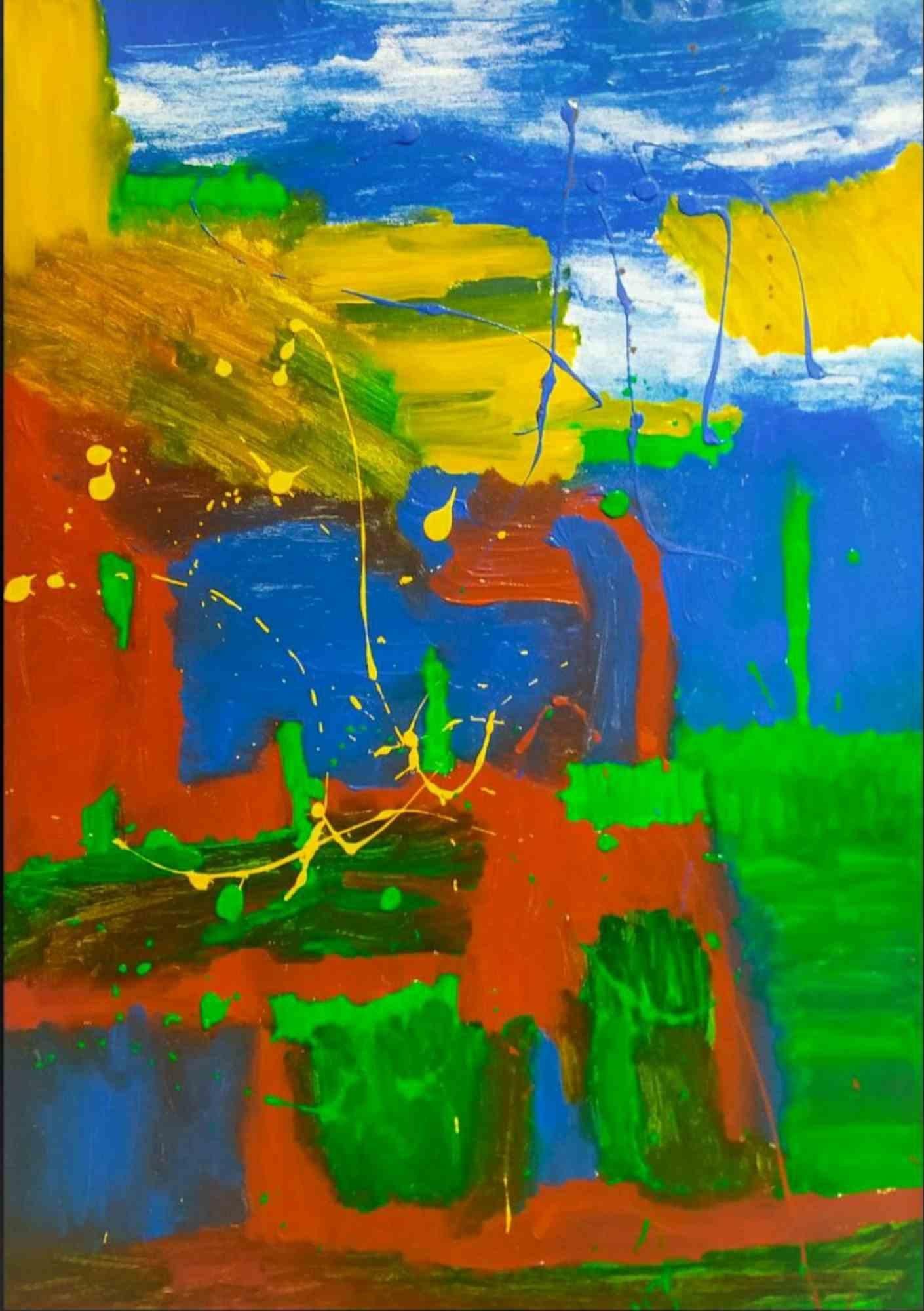 Landscape - Acrylic on Canvas by Laura Placa - 2021