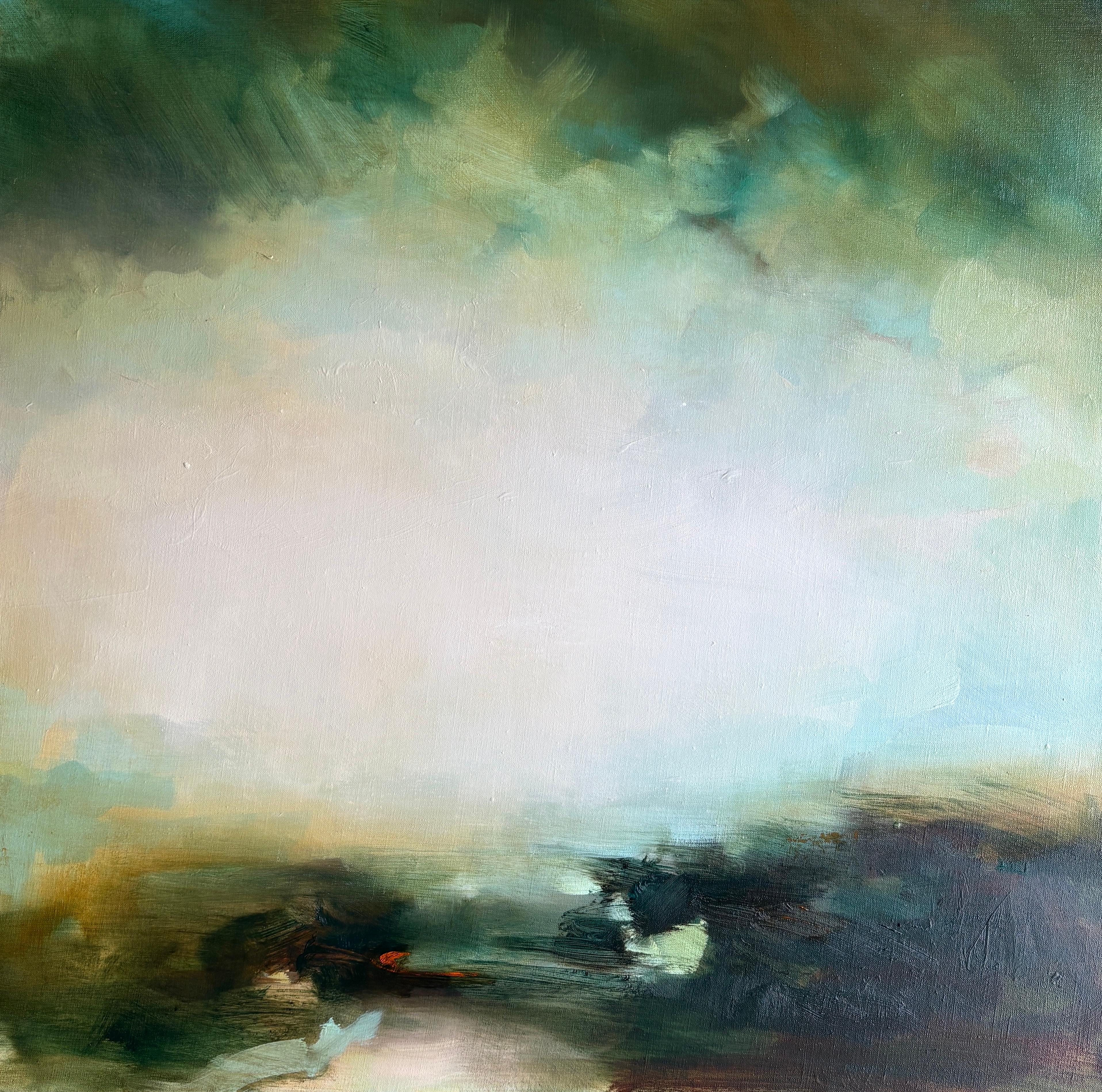 Memory Orchard, Originalgemälde, Landschaft, Contemporary
