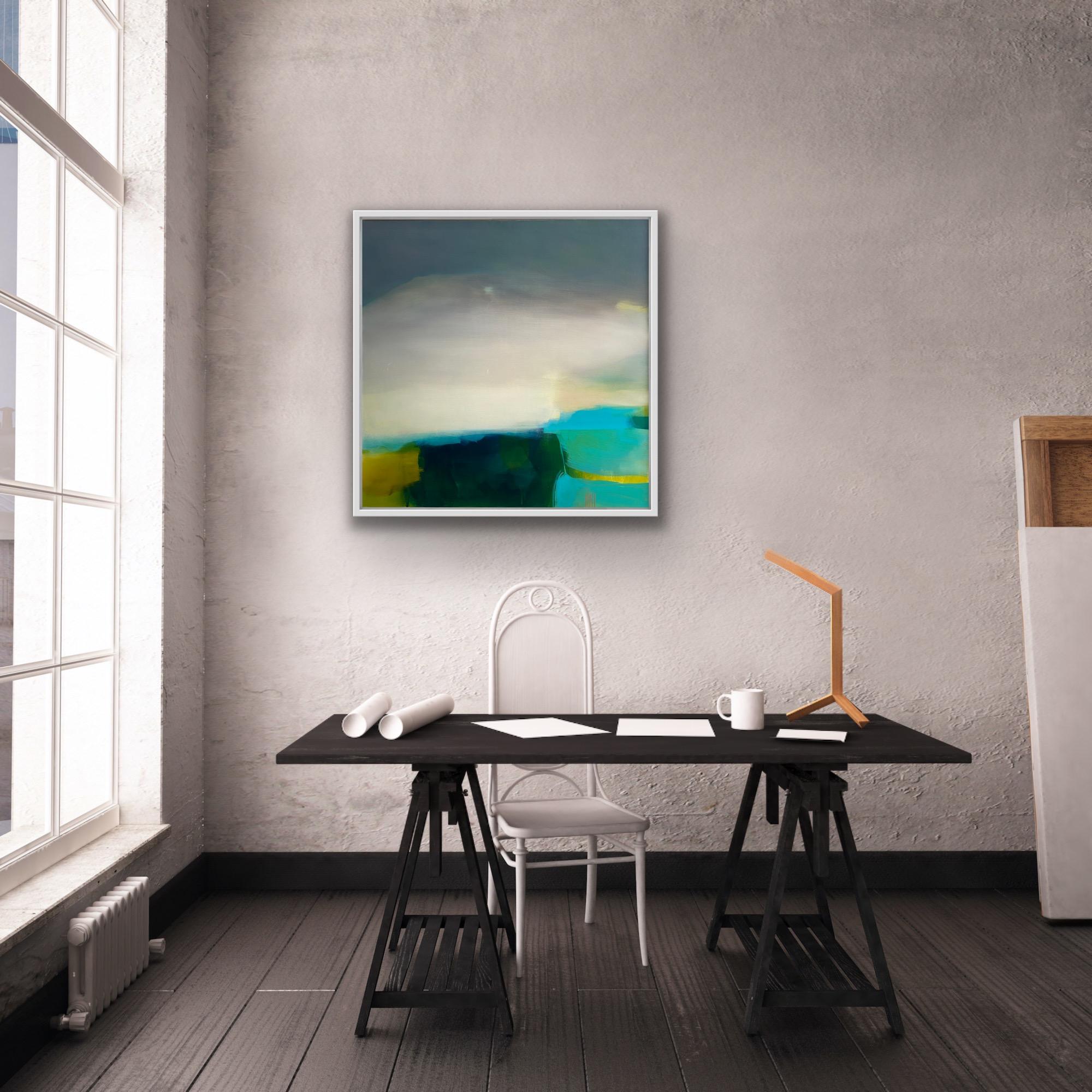Este año - Landscape Painting Gris de Laura Rich