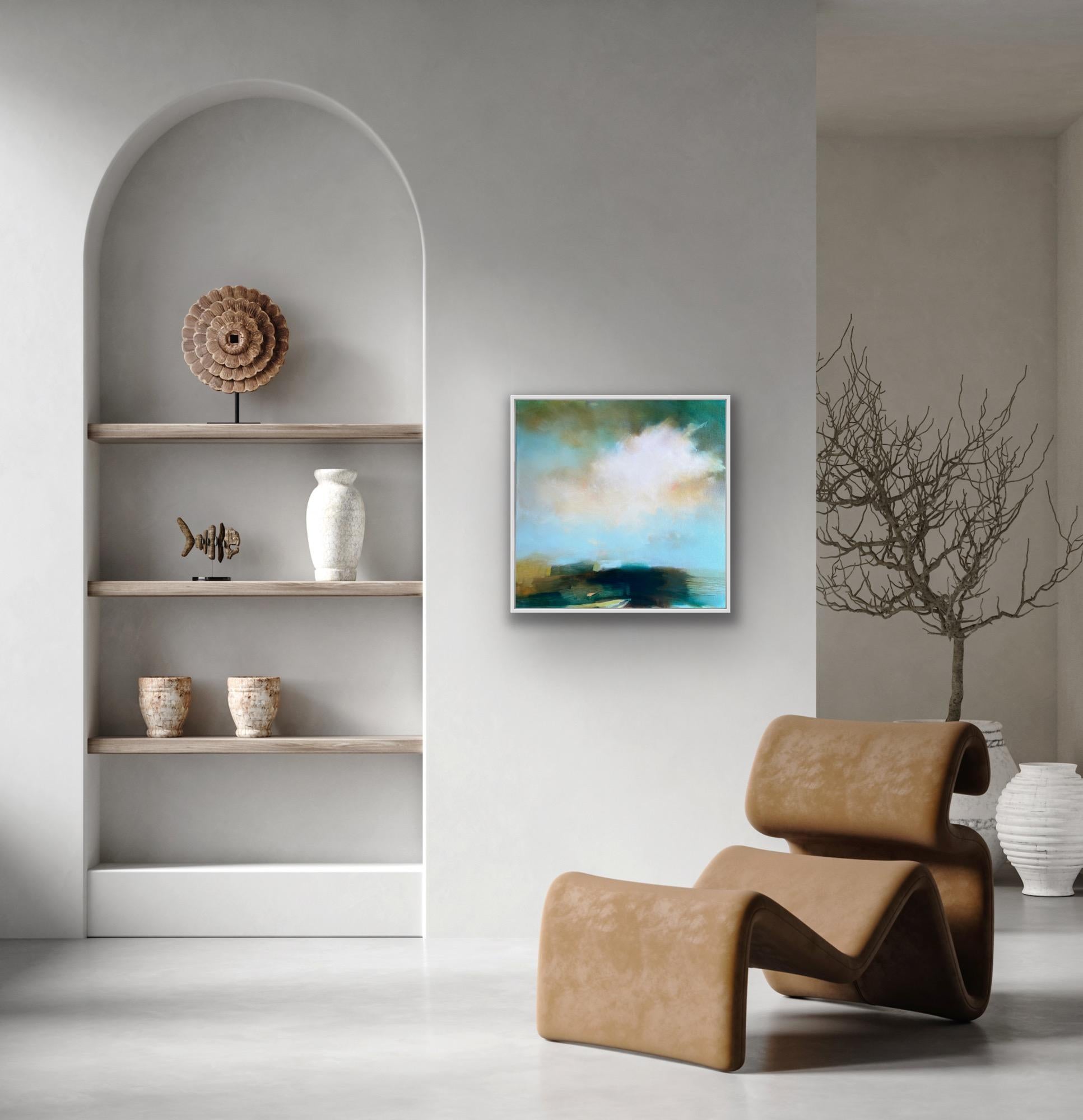 Tide of Leaving, original gemälde, landschaft, zeitgenössisch – Painting von Laura Rich