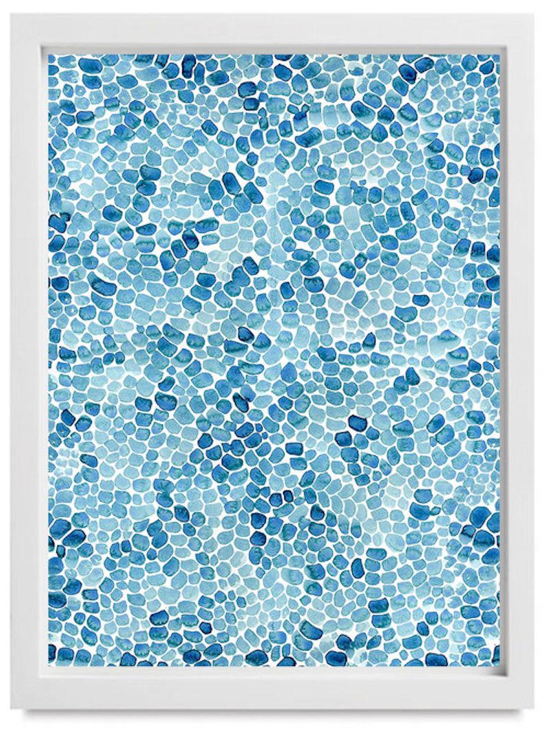 Aqua Cluster, limited edition archival inkjet print - Print by Laura Sallade