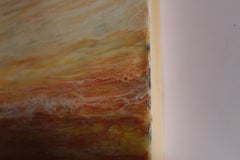 Meditazioni d'ambra, tecnica mista su pannello di Wood