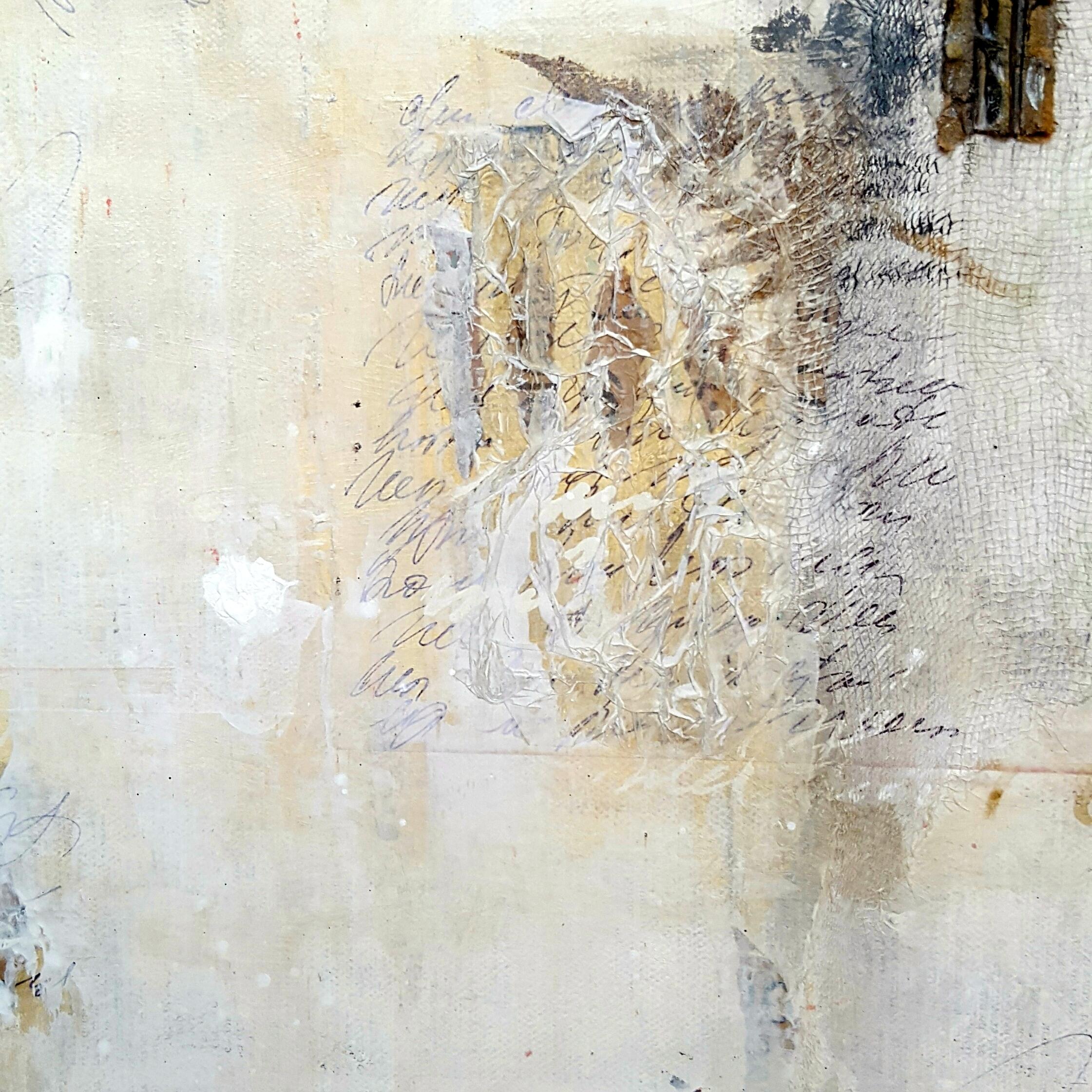Recuerdos, Técnica mixta sobre lienzo - Mixed Media Art Moderno de Laura Spring