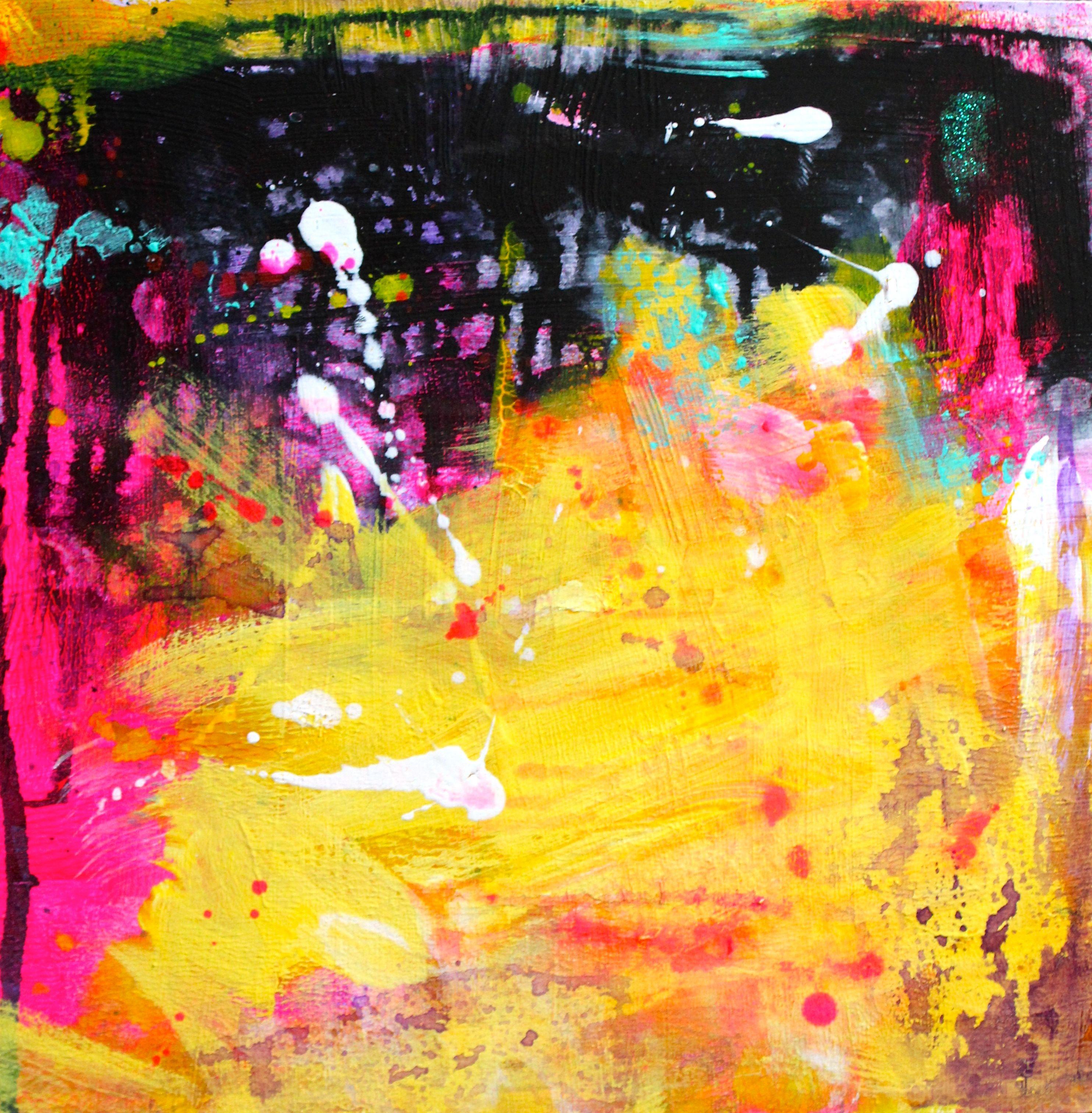 Brillante! 2, tecnica mista su pannello MDF - Mixed Media Art di Laura Spring