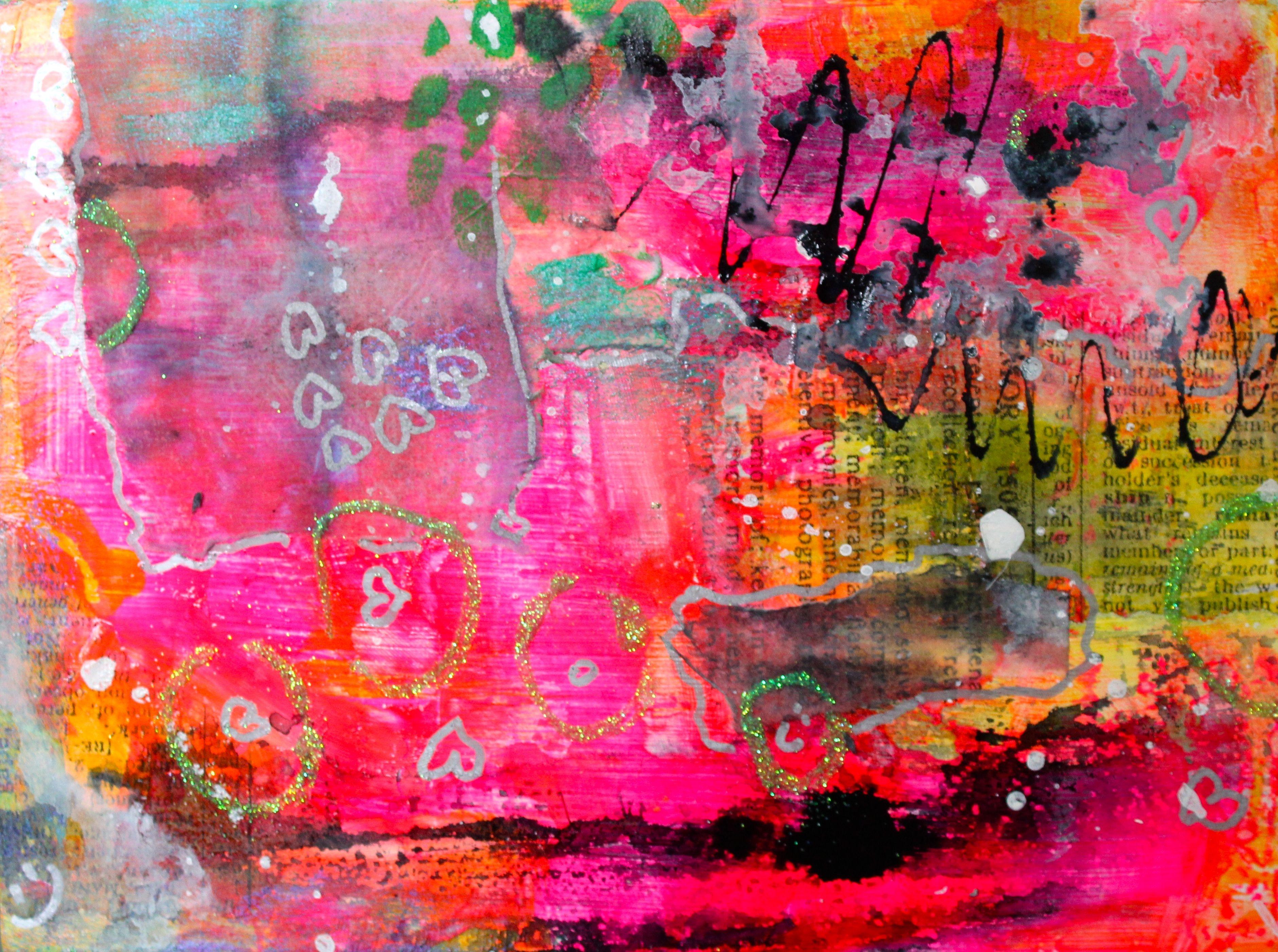 Unapologetically, Mixed Media on MDF Panel - Mixed Media Art by Laura Spring